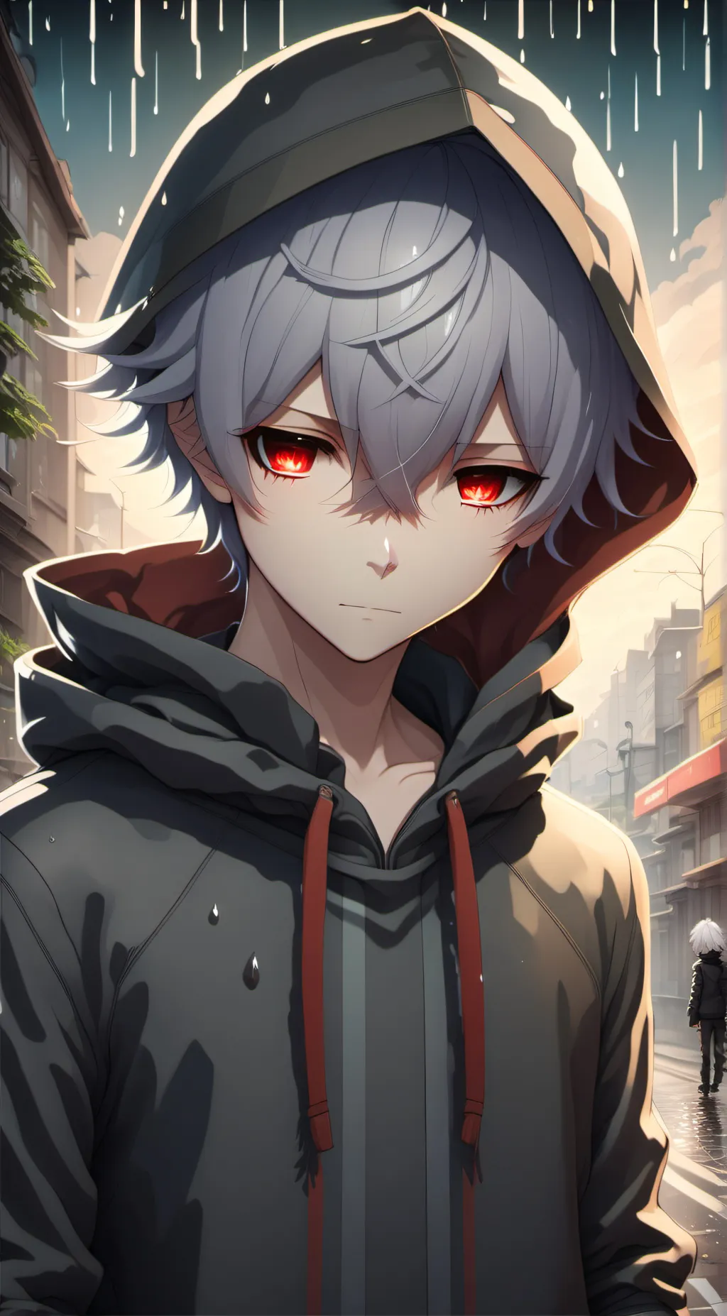 ai character: Anime Boy background