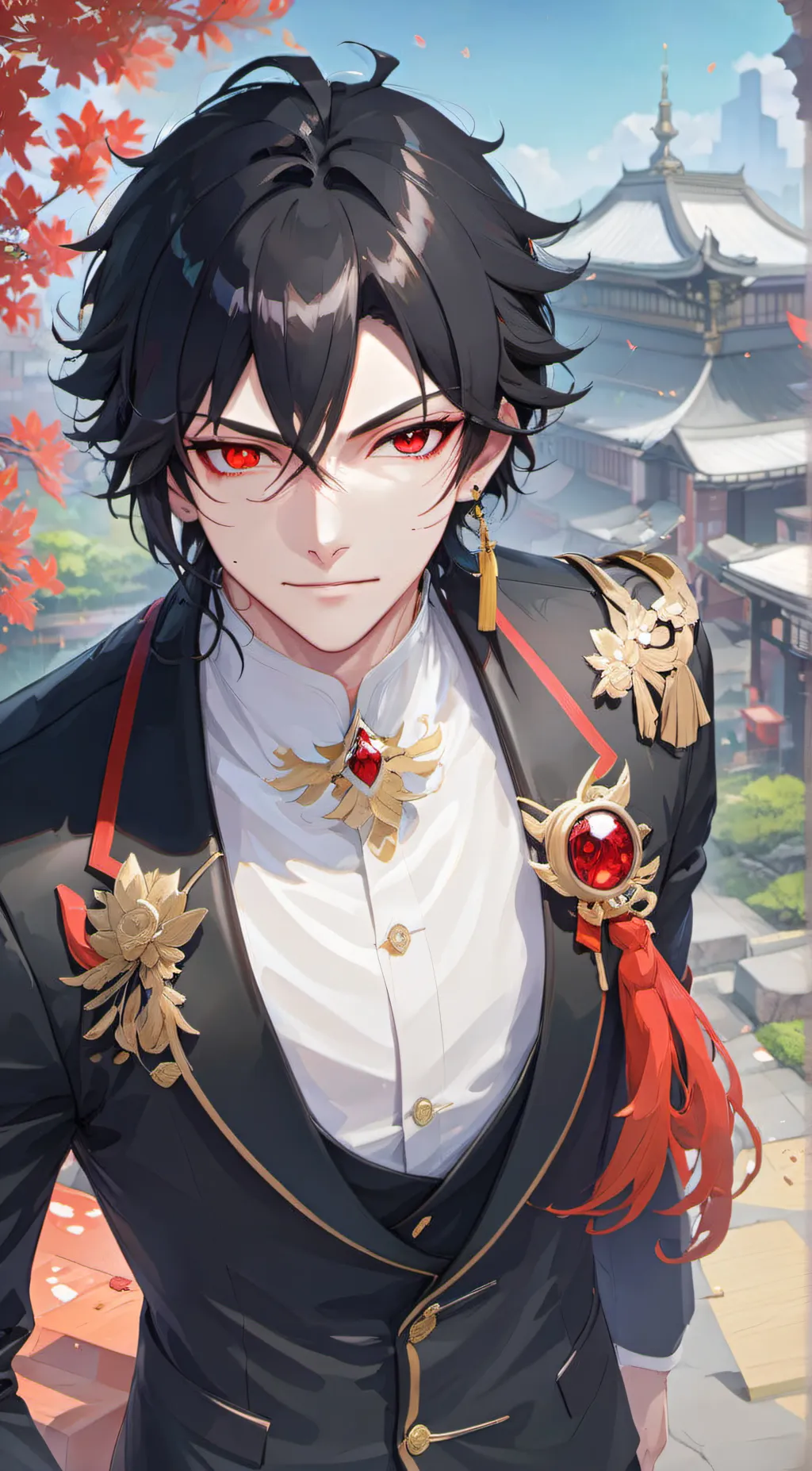 ai character: Muzan Kibutsuji  background