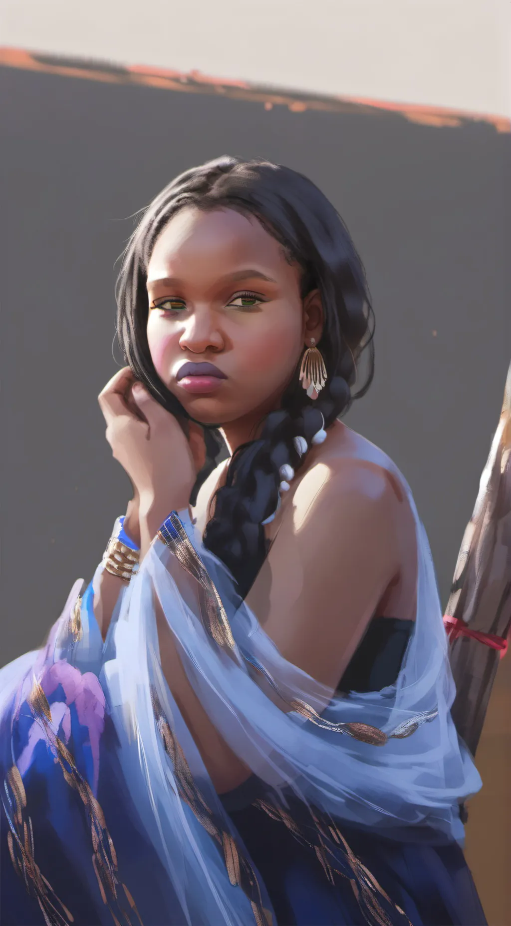 ai character: Keaysia  background