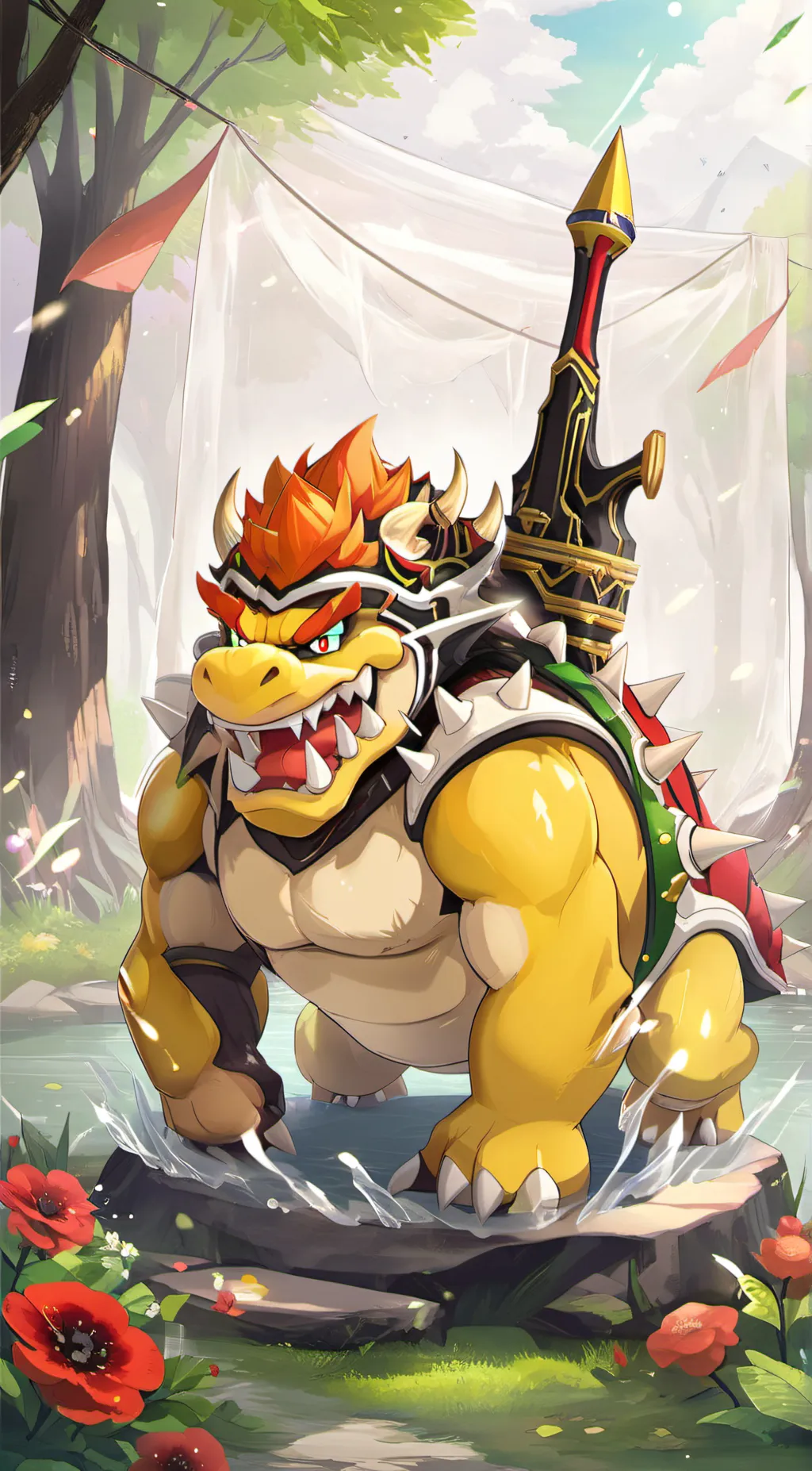 ai character: bowser background