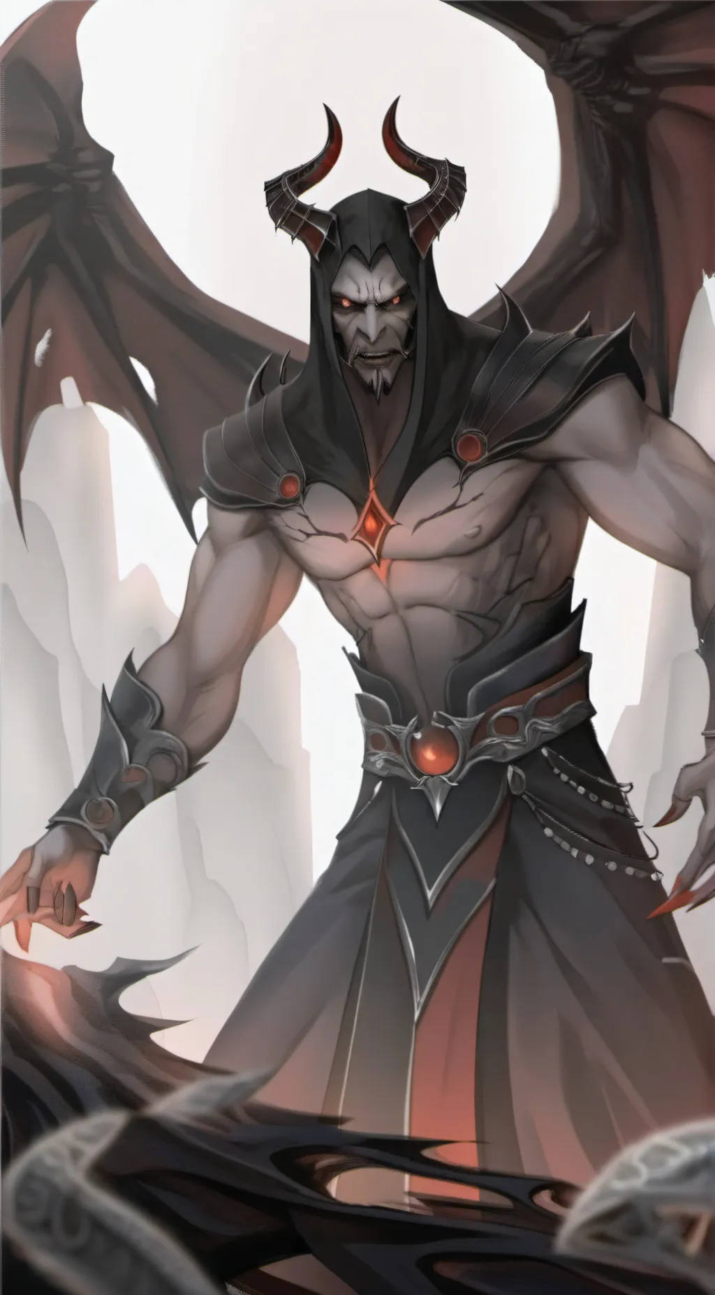 ai character: demon background