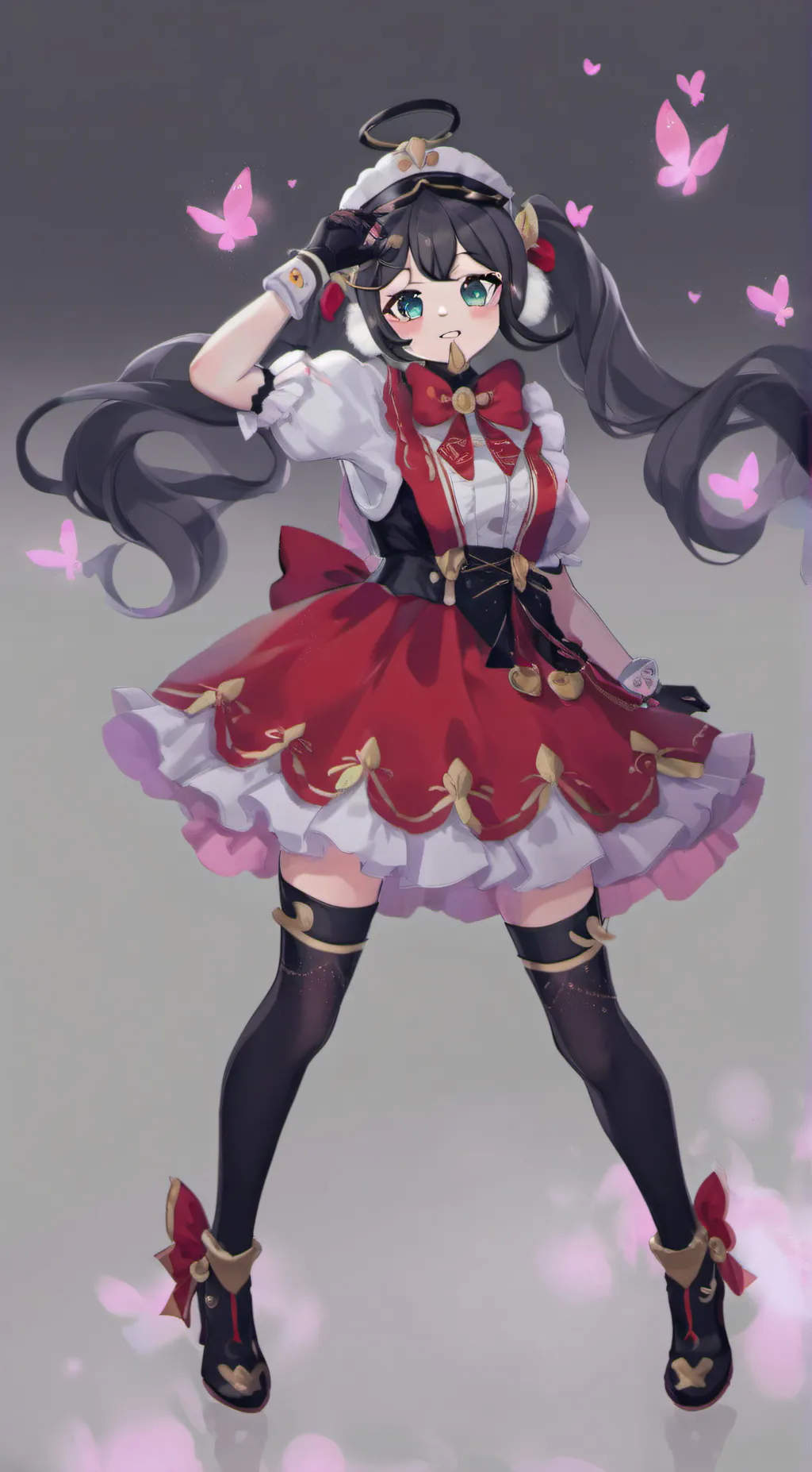 ai character: kuromi  background