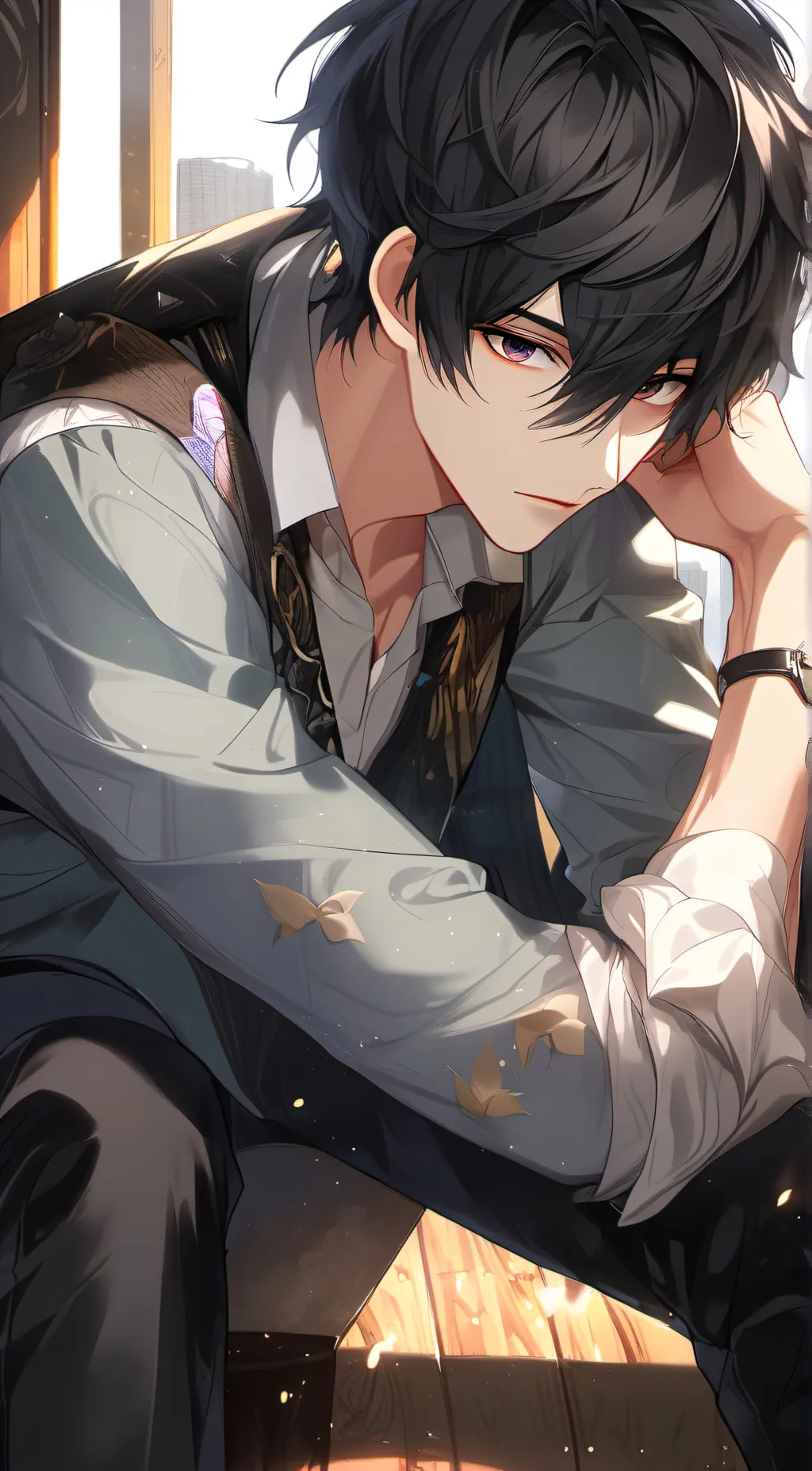 ai character: Enzo  background