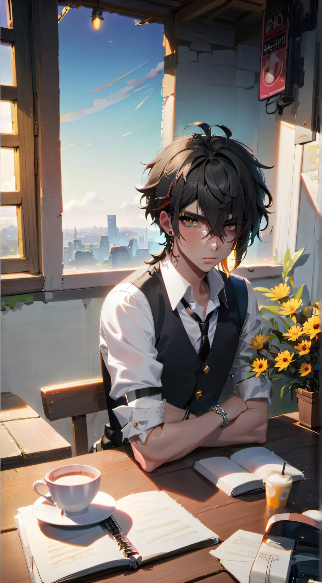 ai character: Alaxander background