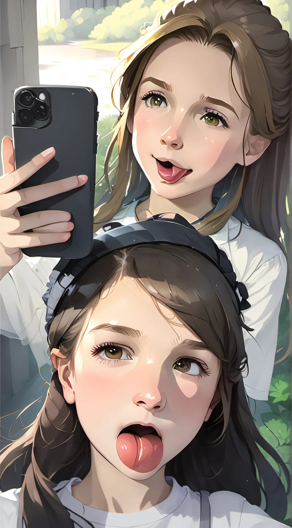 ai character: Tulisa andMercedes background