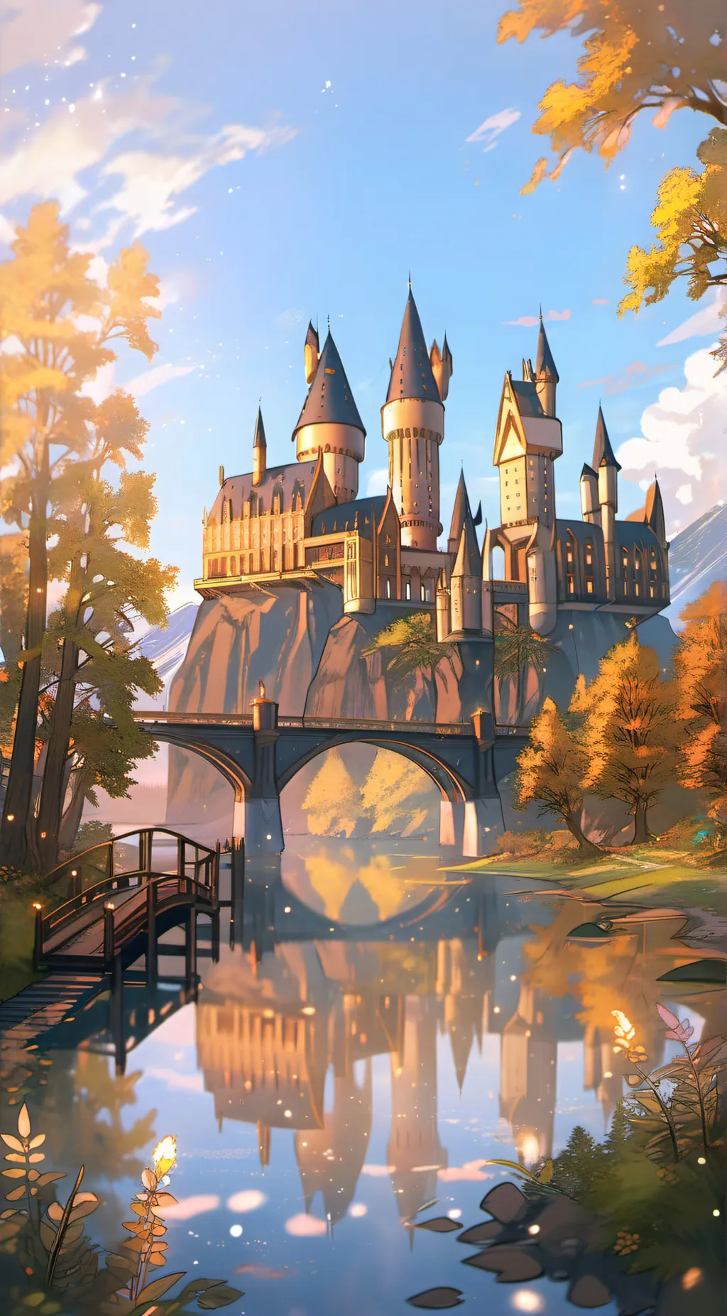 ai character: Hogwarts  background