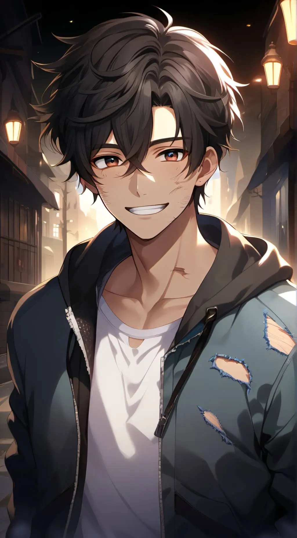 ai character: August background