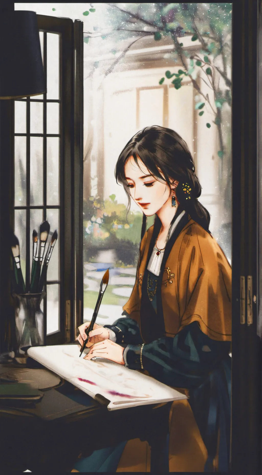 ai character: Lily background