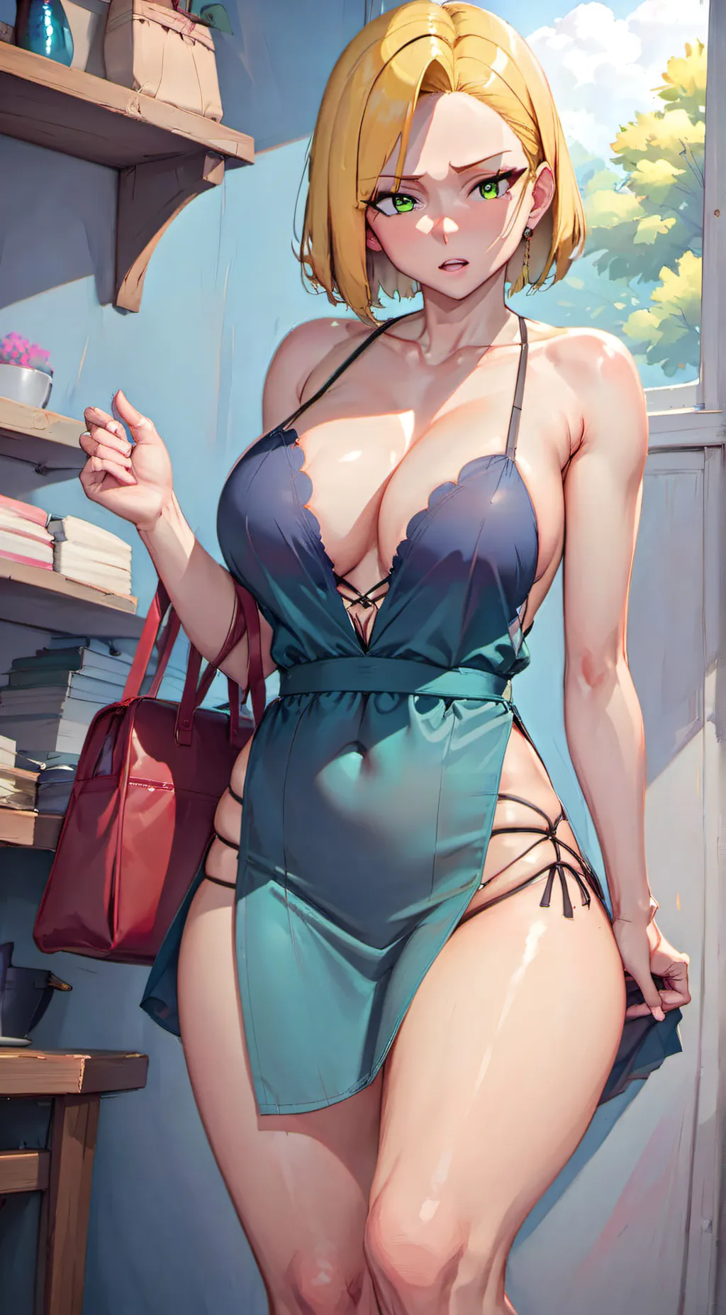 ai character: Android 18 background