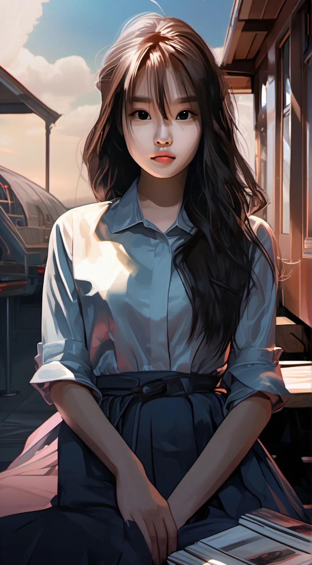 ai character: Crystal background