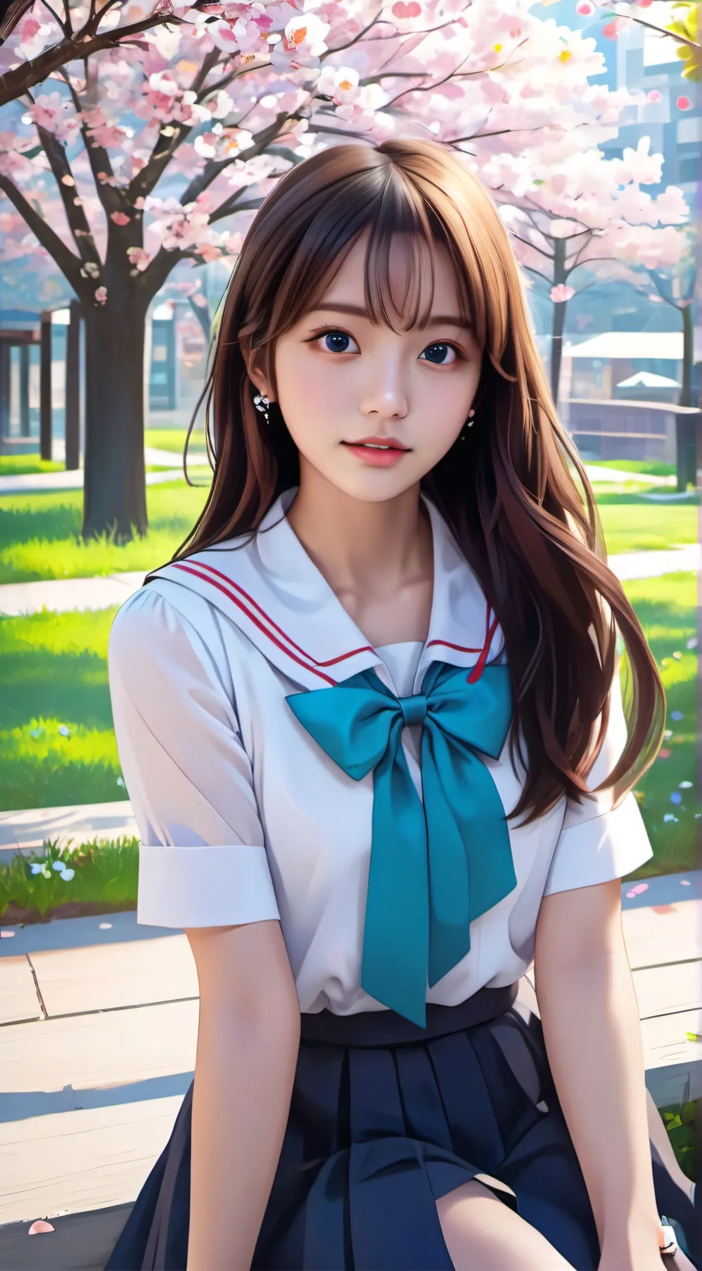 ai character: Sakura background