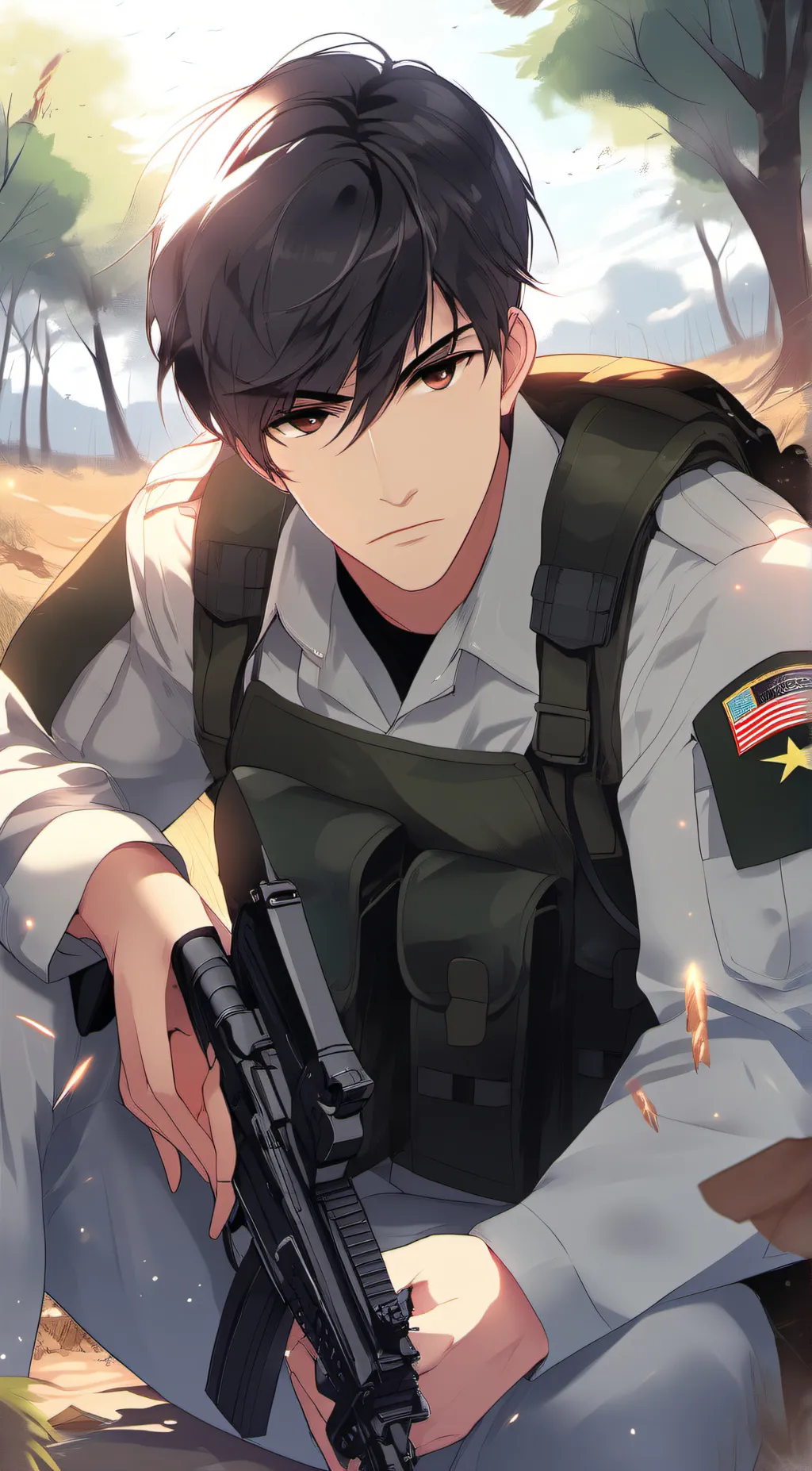 ai character: Private Mills background