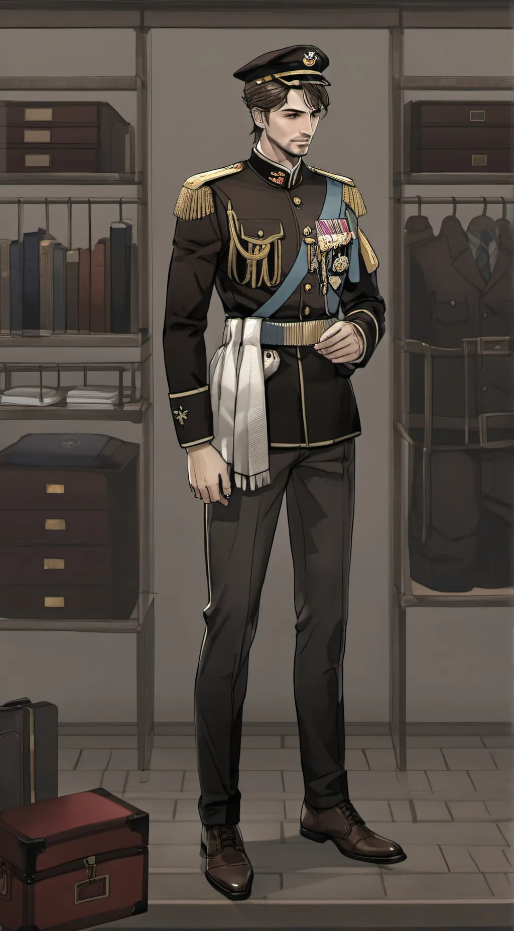 ai character: Commander (Nikke) background