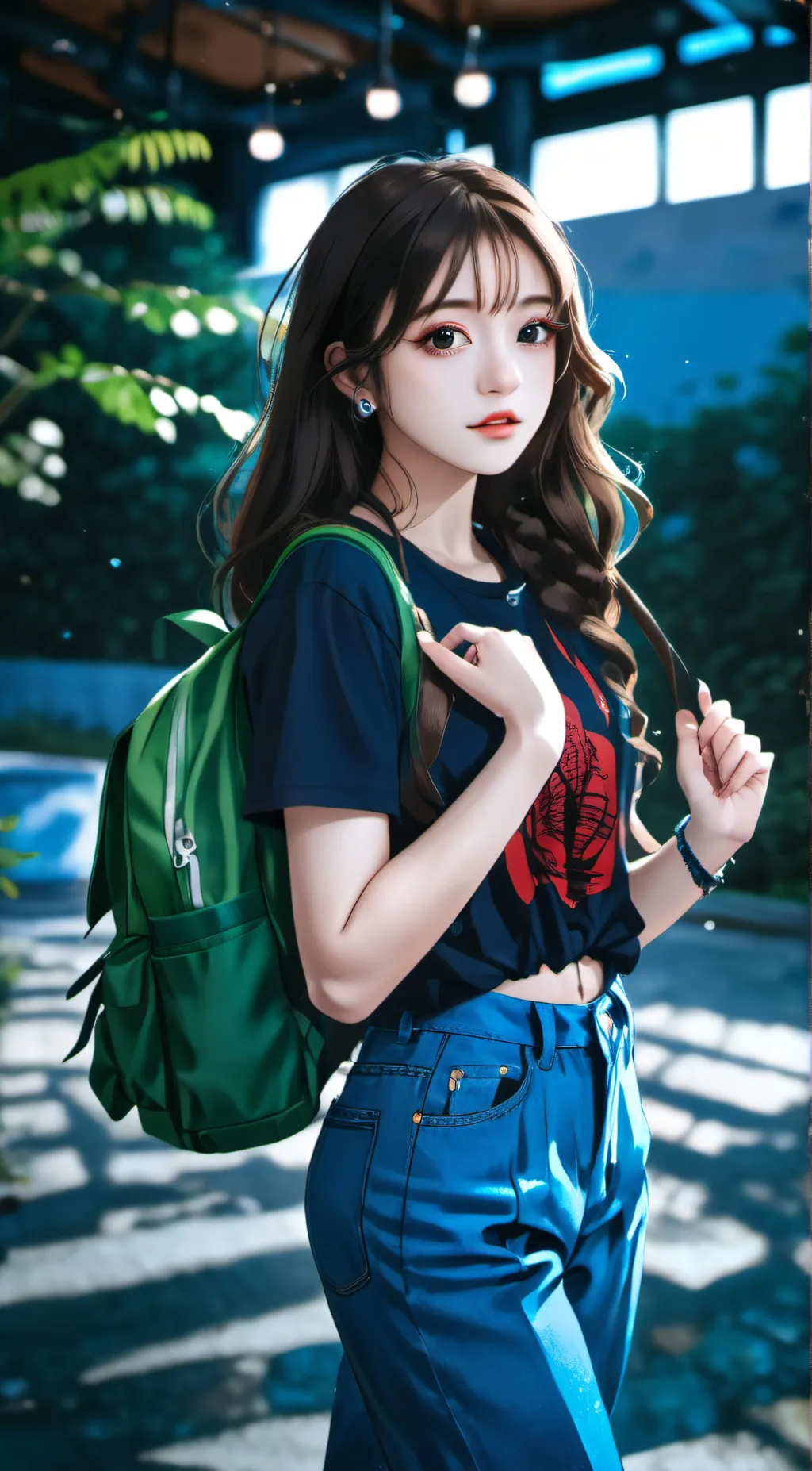 ai character: Rose background