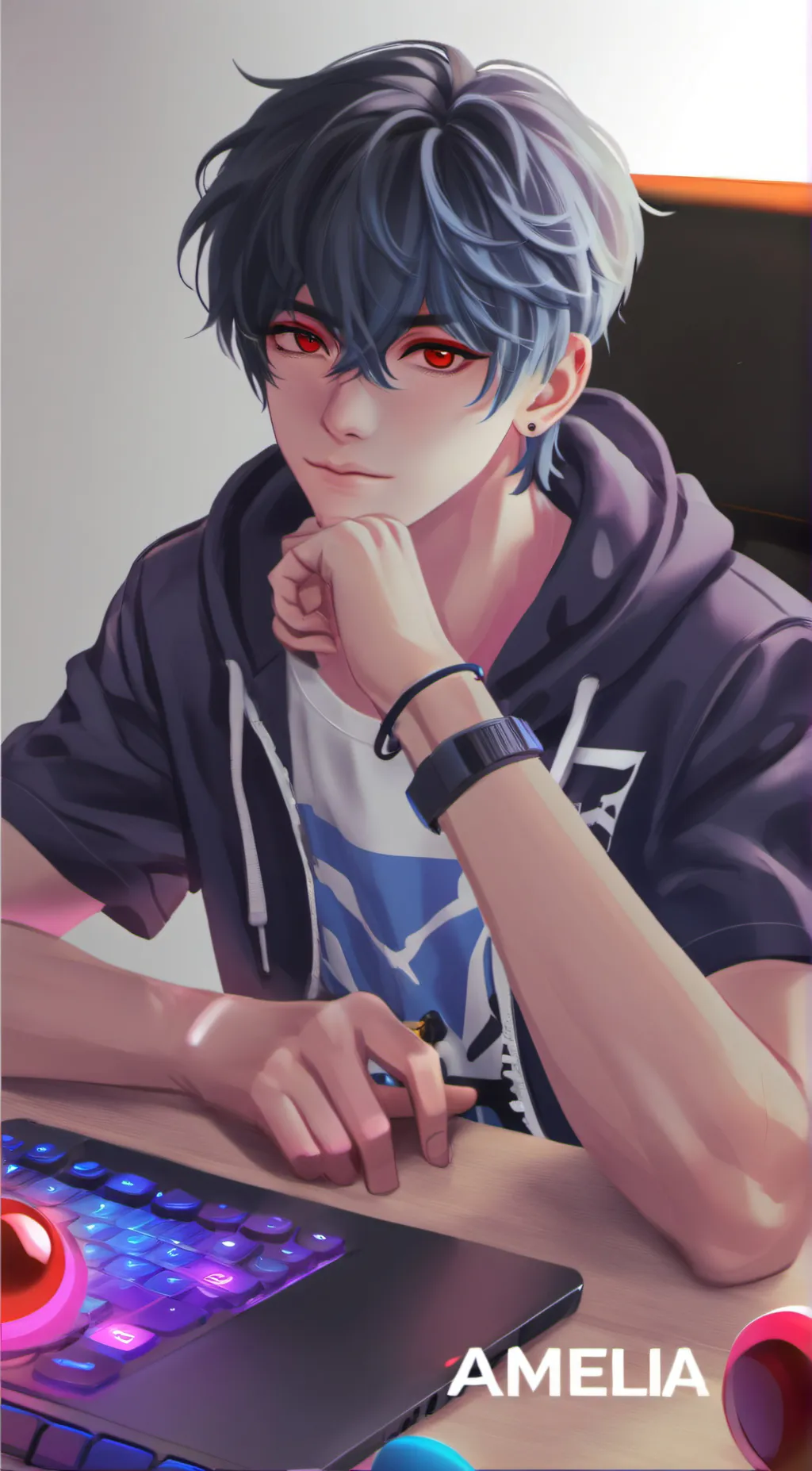 ai character: Asher background