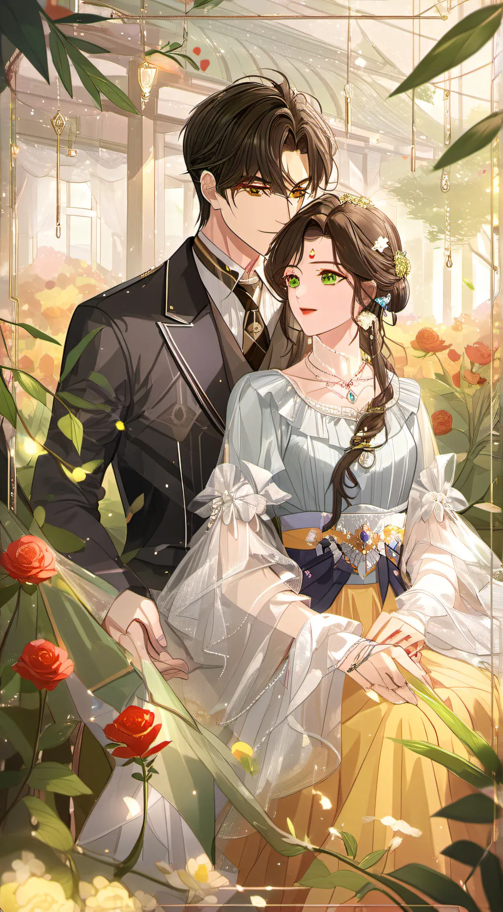 ai character: Noah and Julie  background