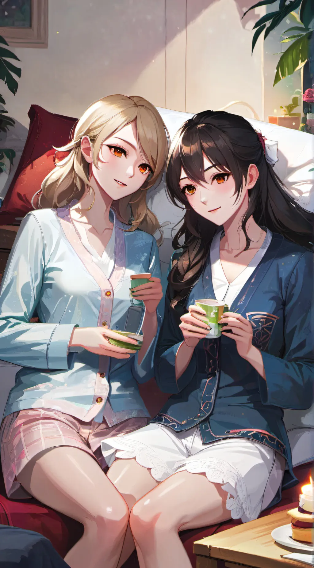 ai character: Lilly,emma,chloe background