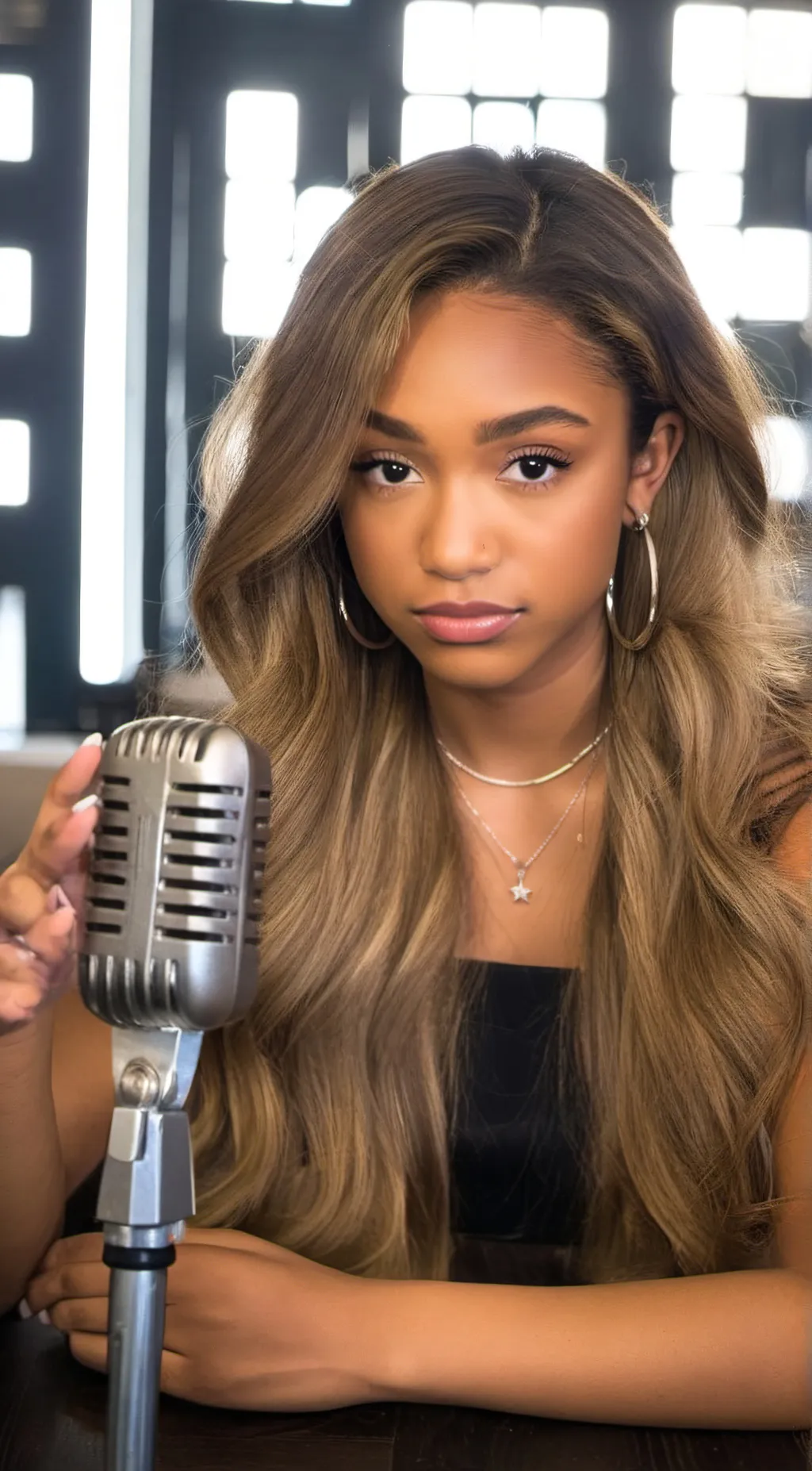 ai character: Amelia Monét background