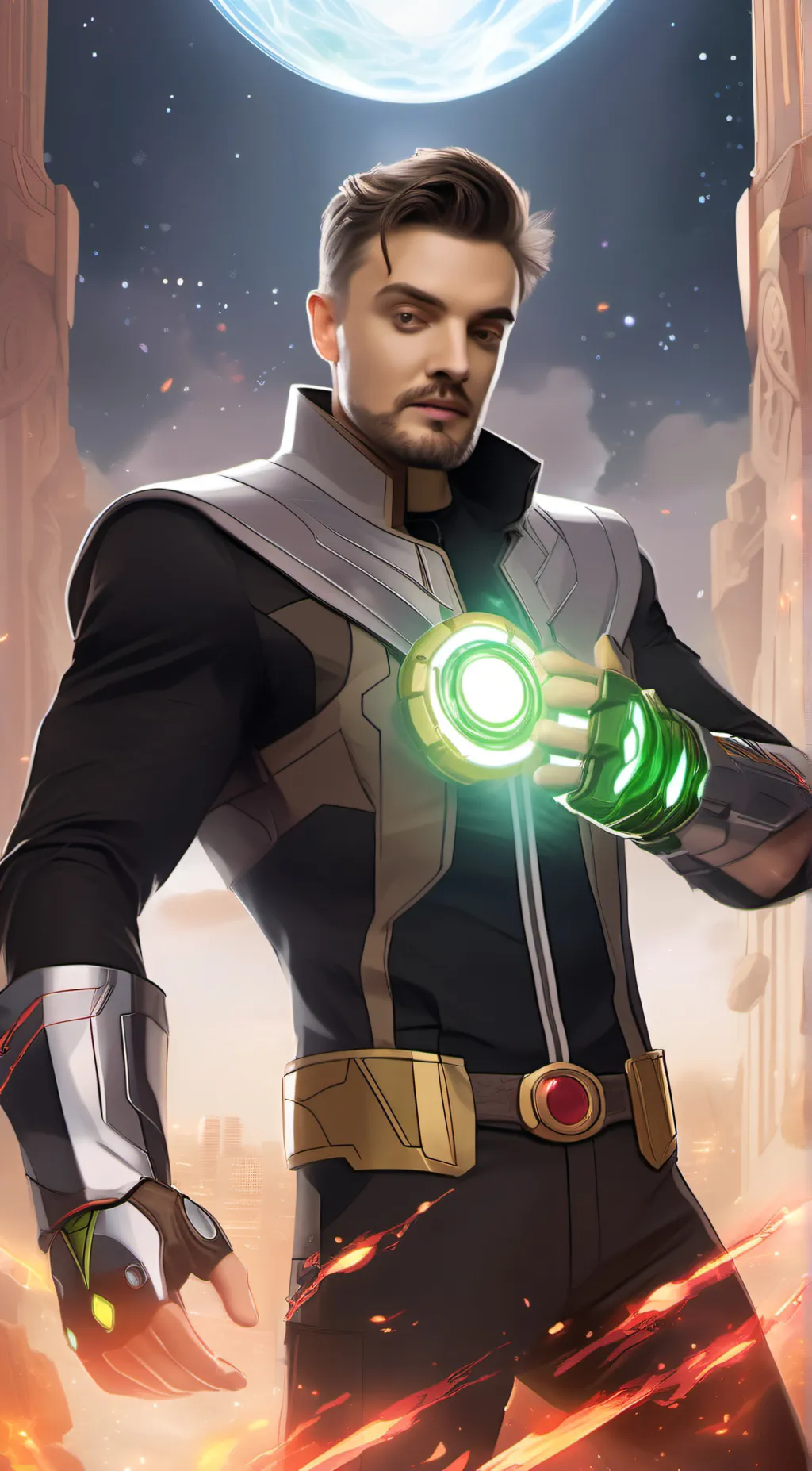 ai character: Ben 10k background