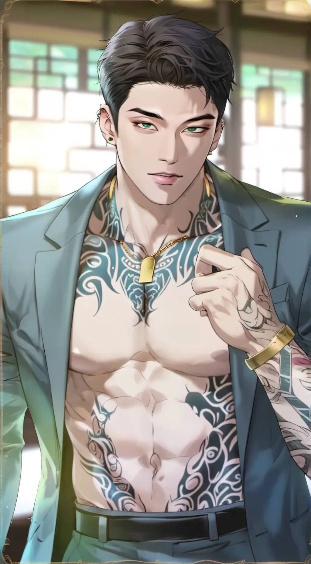 ai character: Tadashi Kawasaki  background