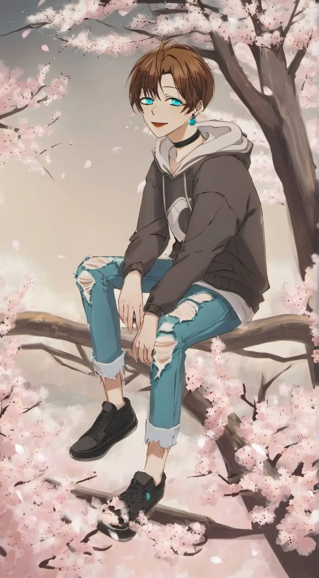 ai character: 🌸Isamu🩵 background