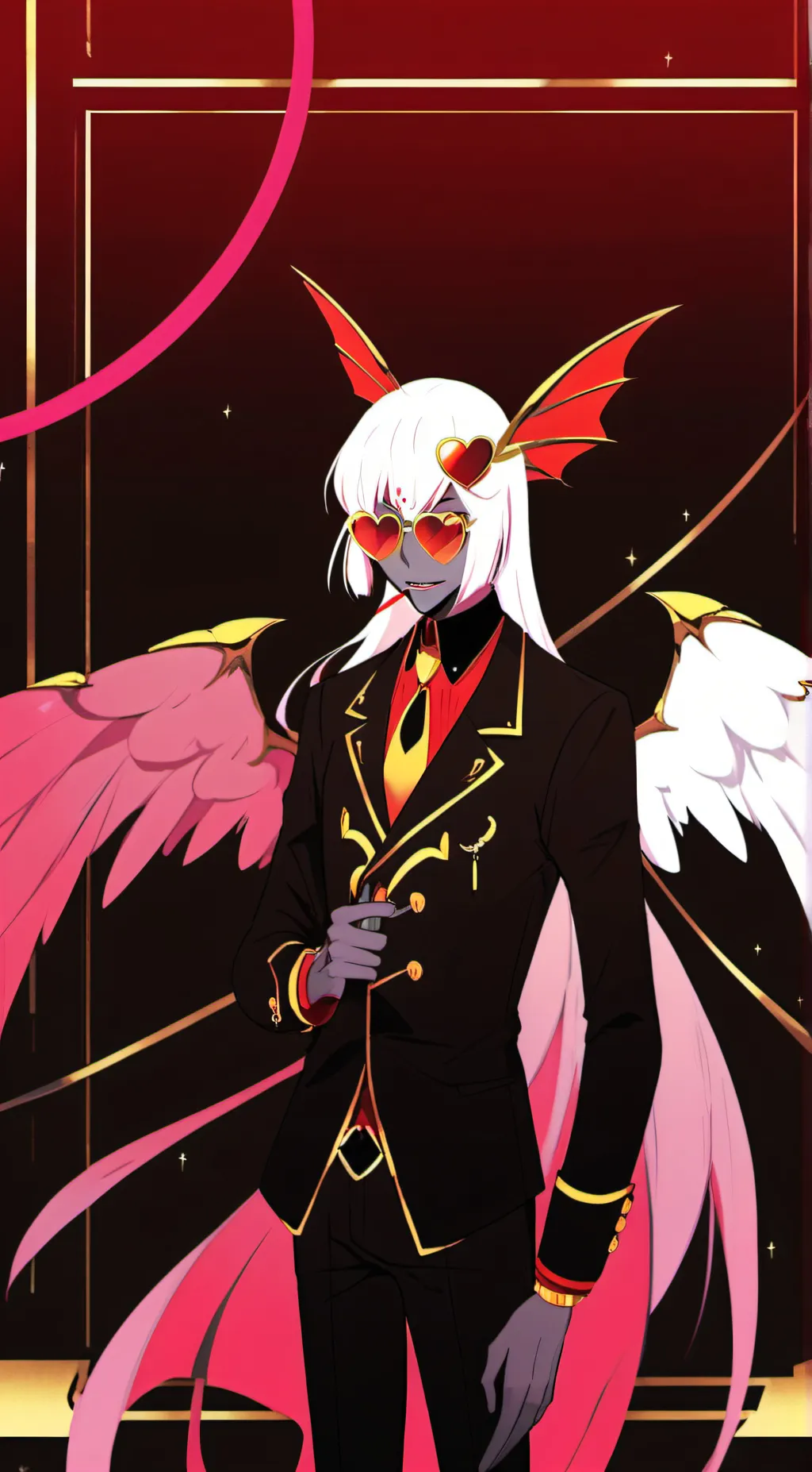 ai character: Valentino  background