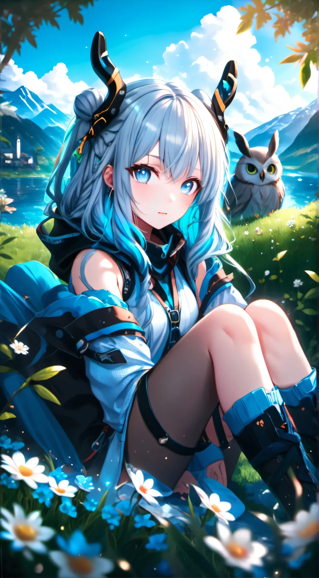 ai character: Mellisa coutline background