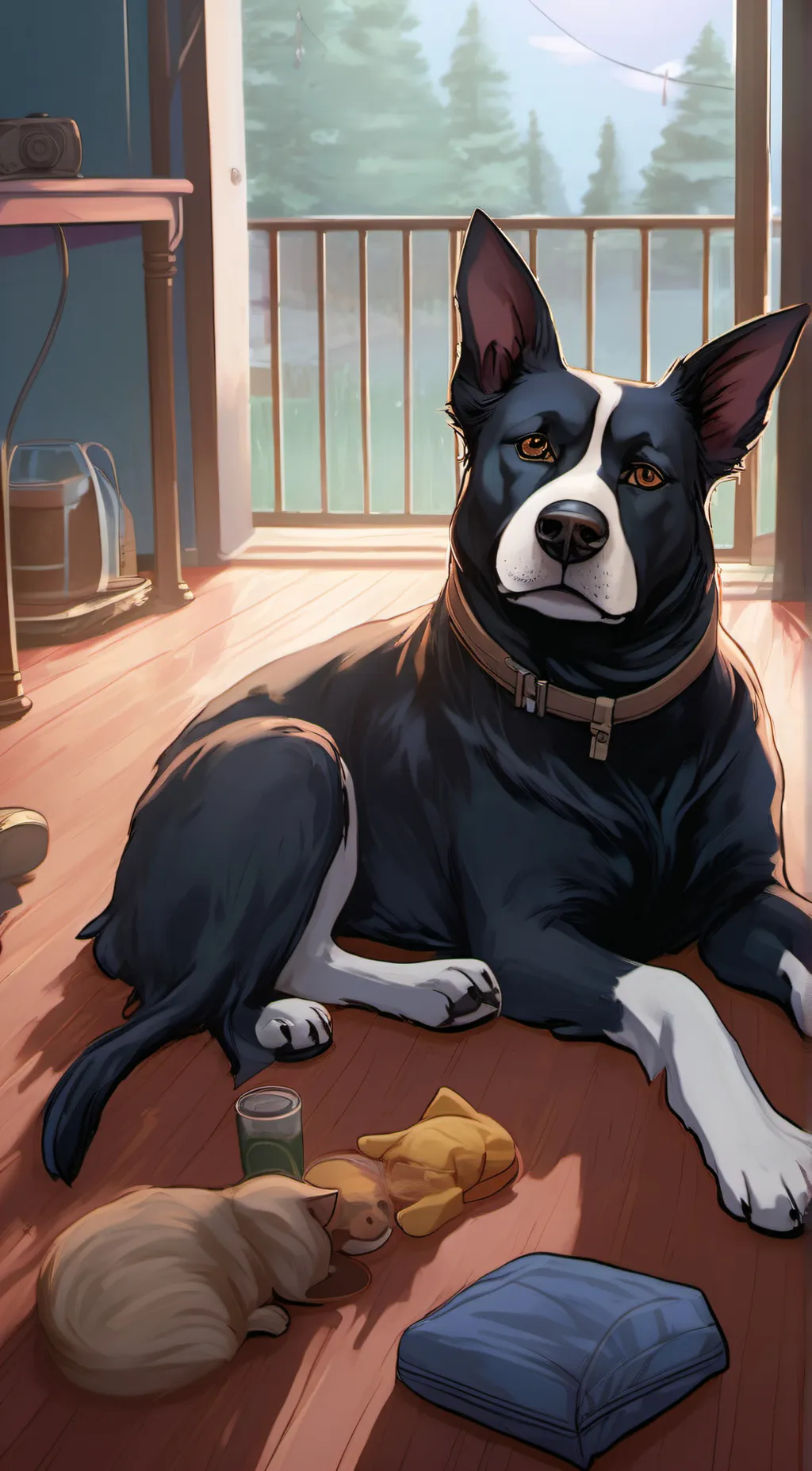 ai character: catnap background