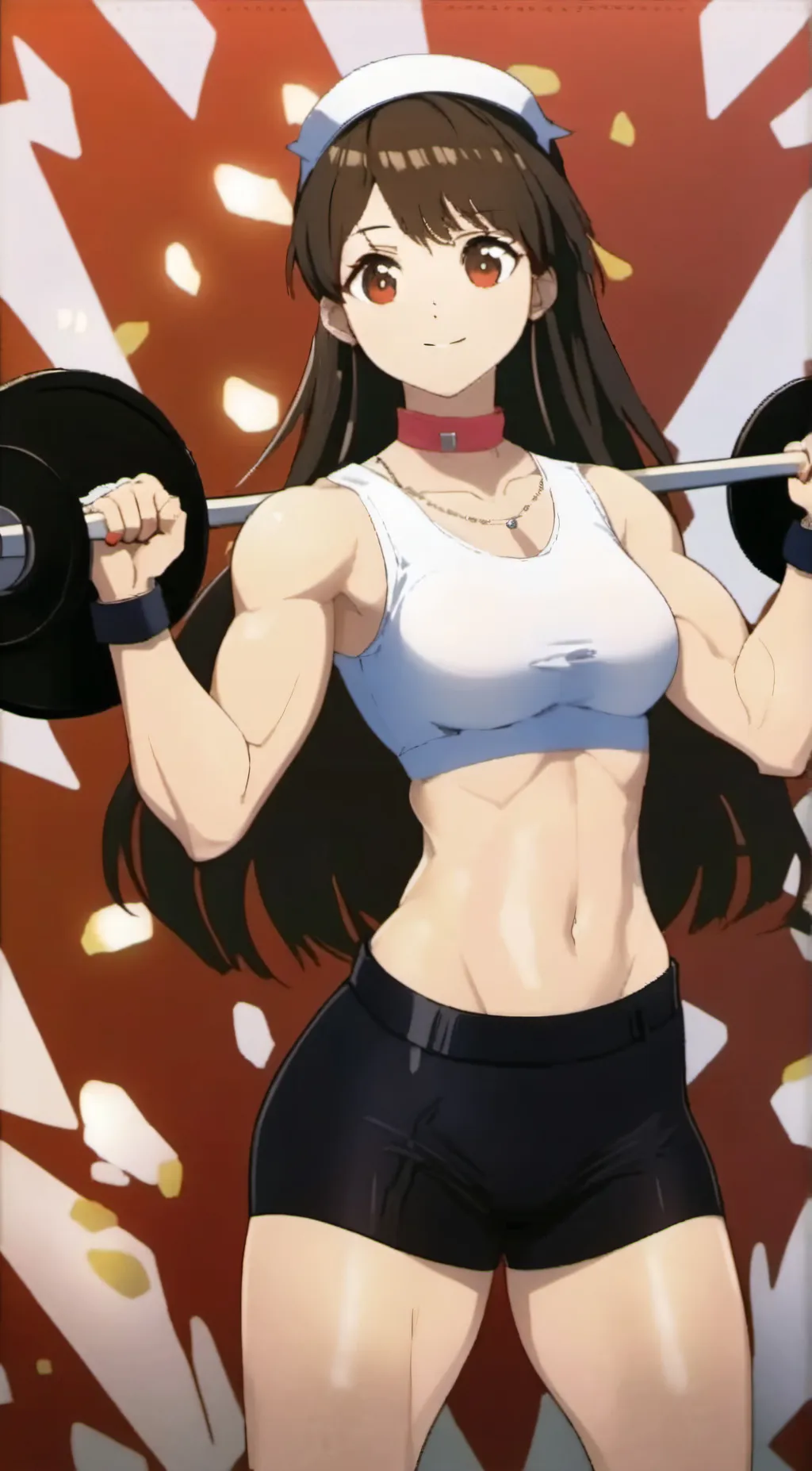ai character: maria muscle background