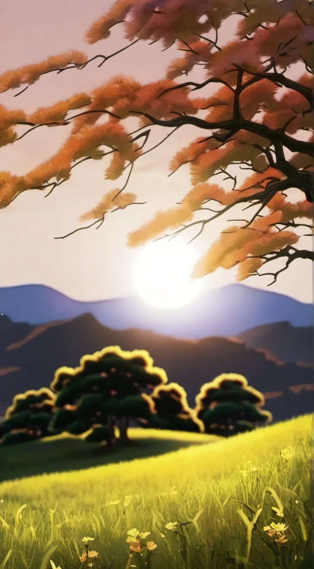 ai character: Grass background