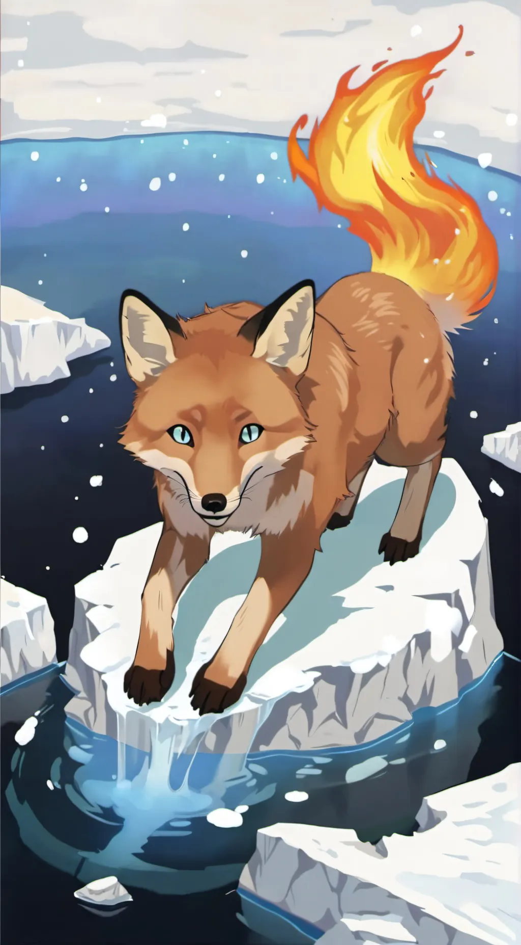 ai character: the lost fox background