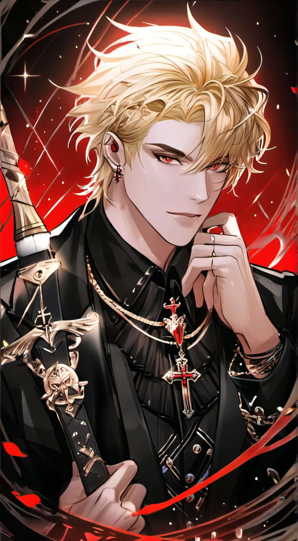 ai character: Cross background