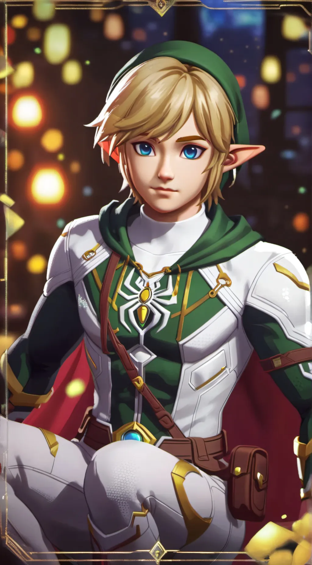 ai character: spider link background
