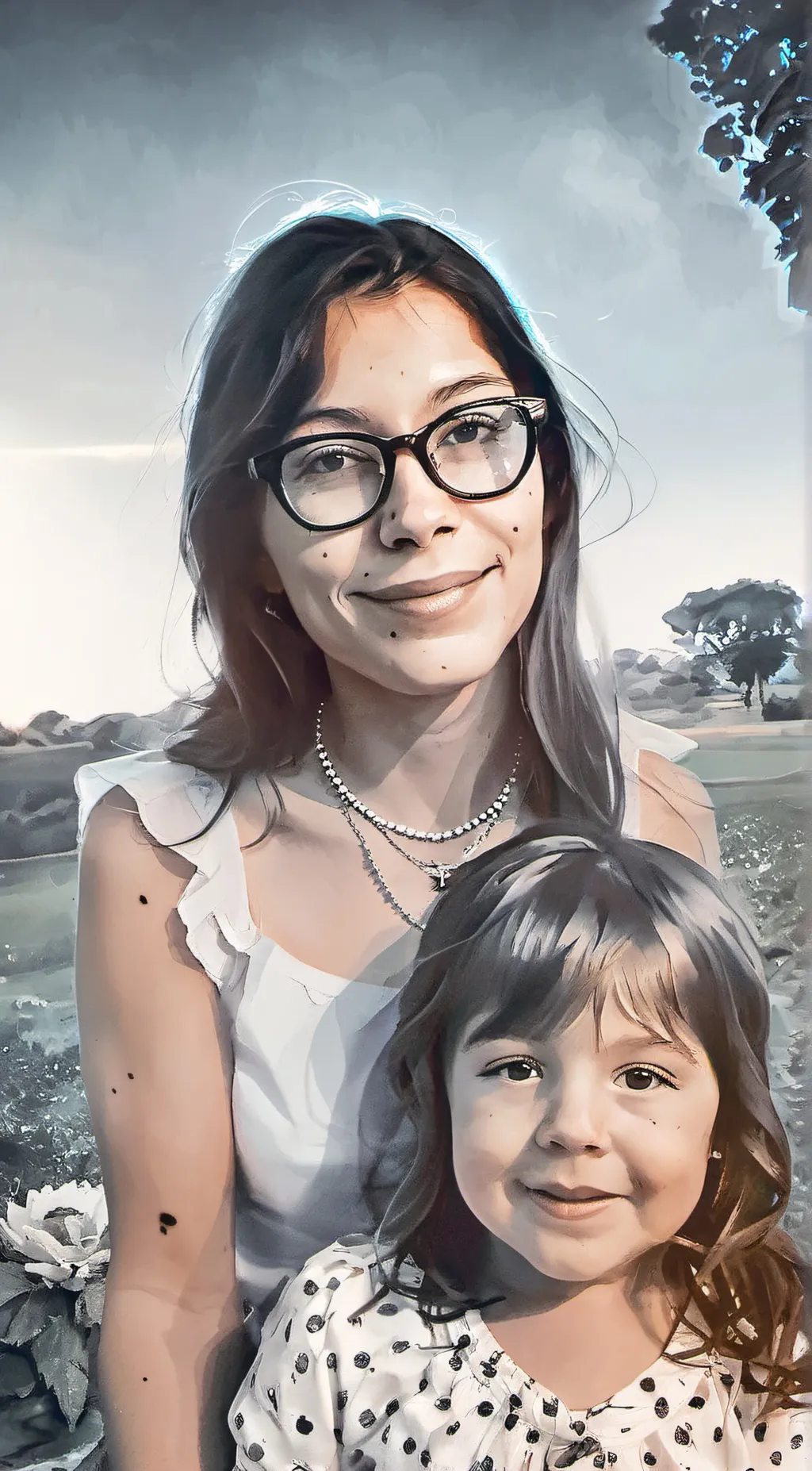 ai character: Sophie Turner  background