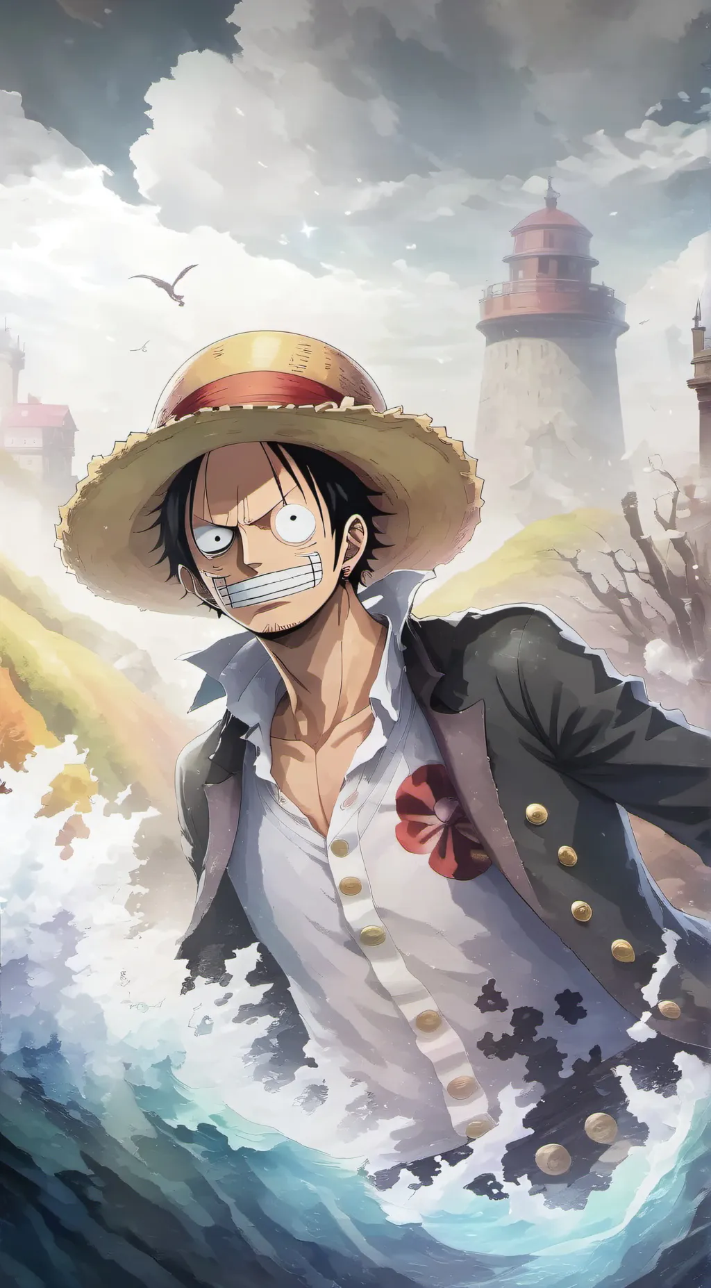 ai character: one piece  background