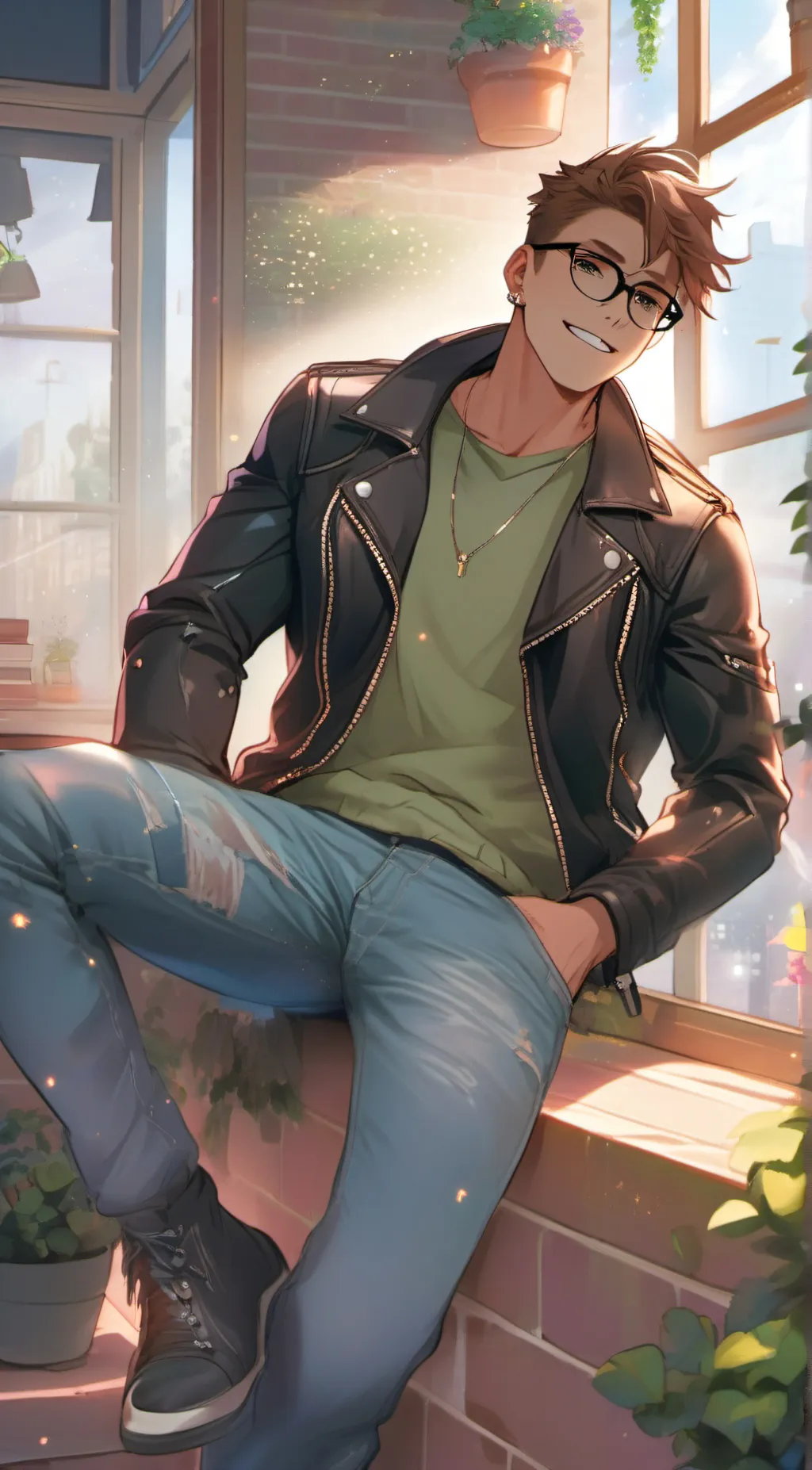 ai character: Damien background