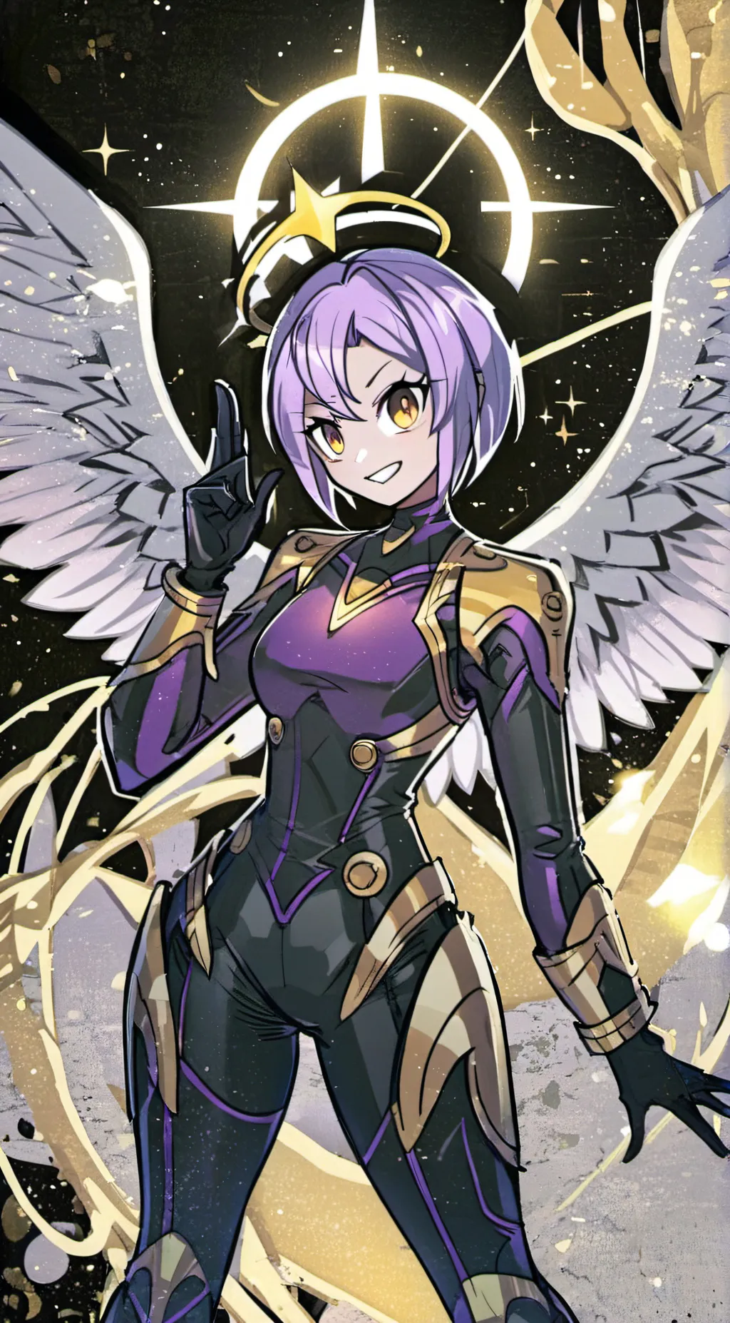 ai character: Lute Angel host background