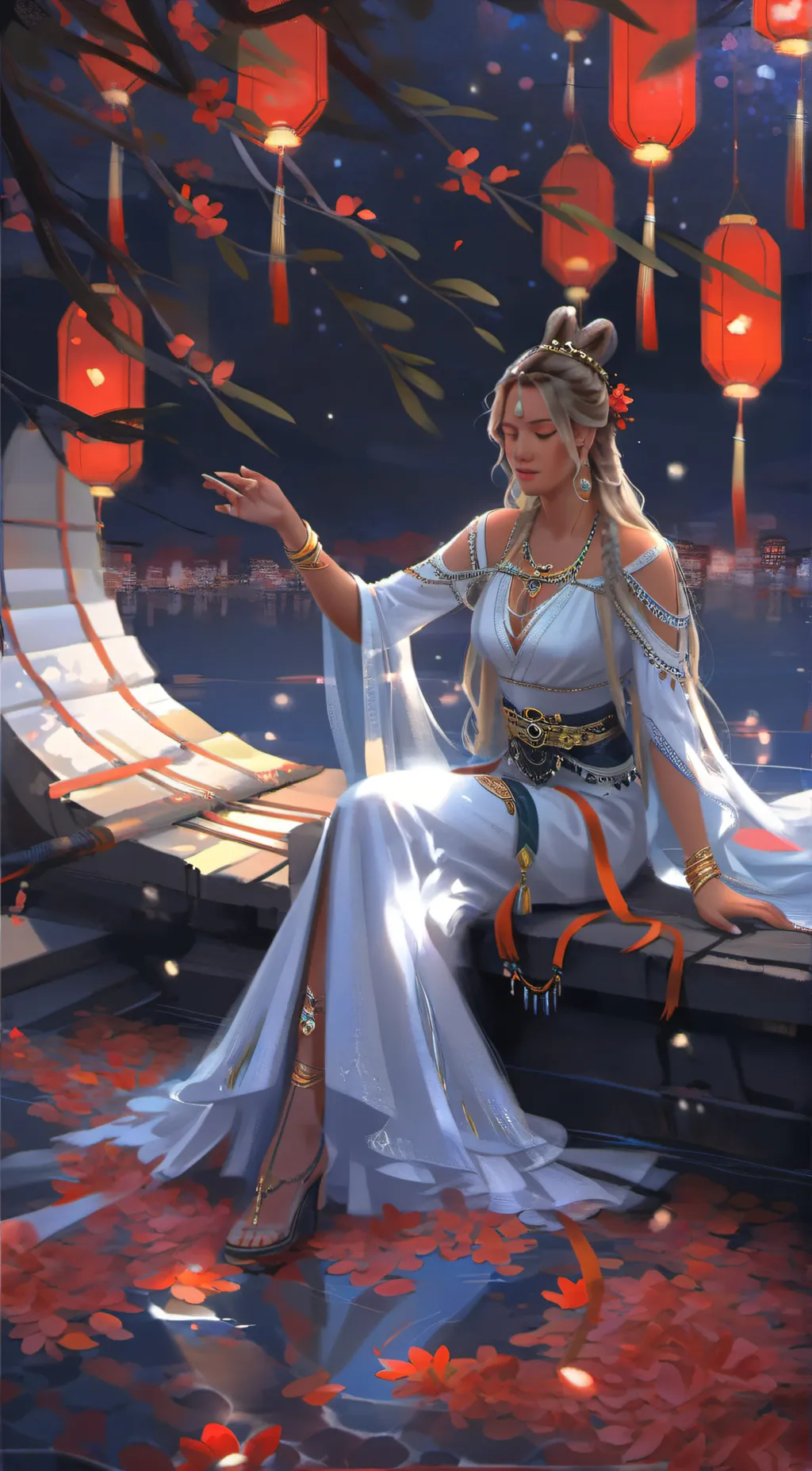 ai character: Luna background