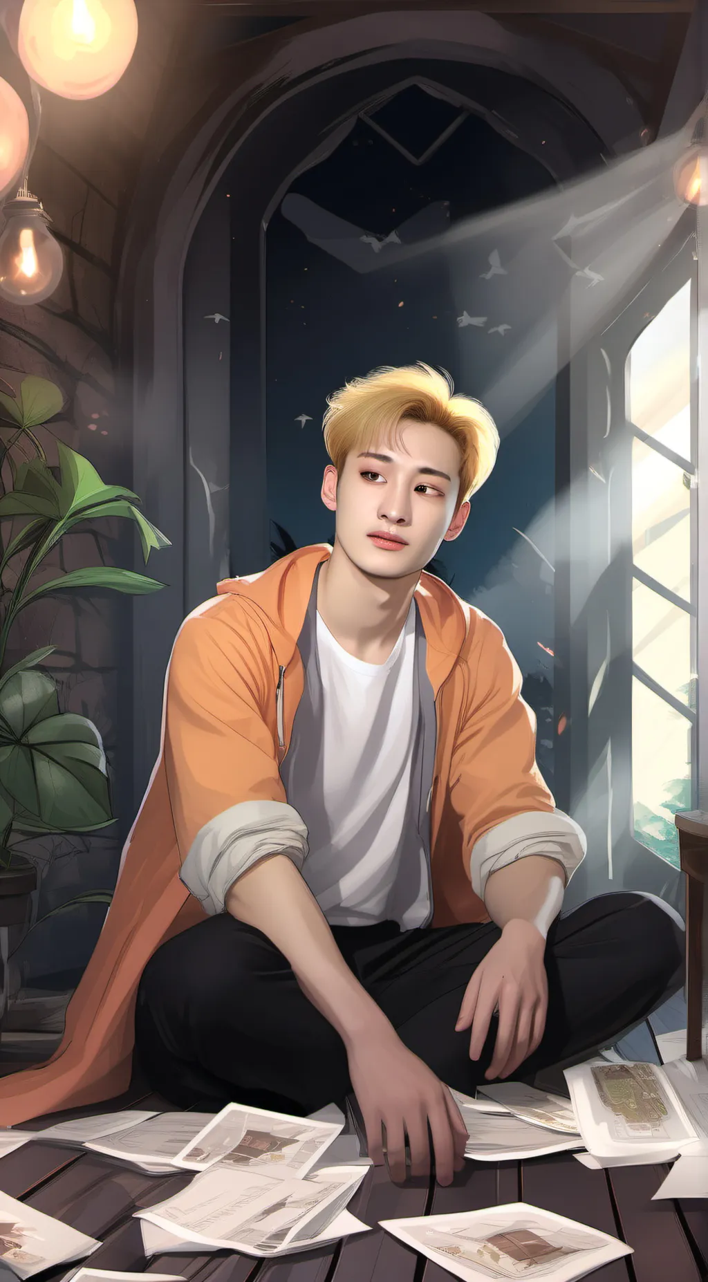 ai character: »Bang Chan« background