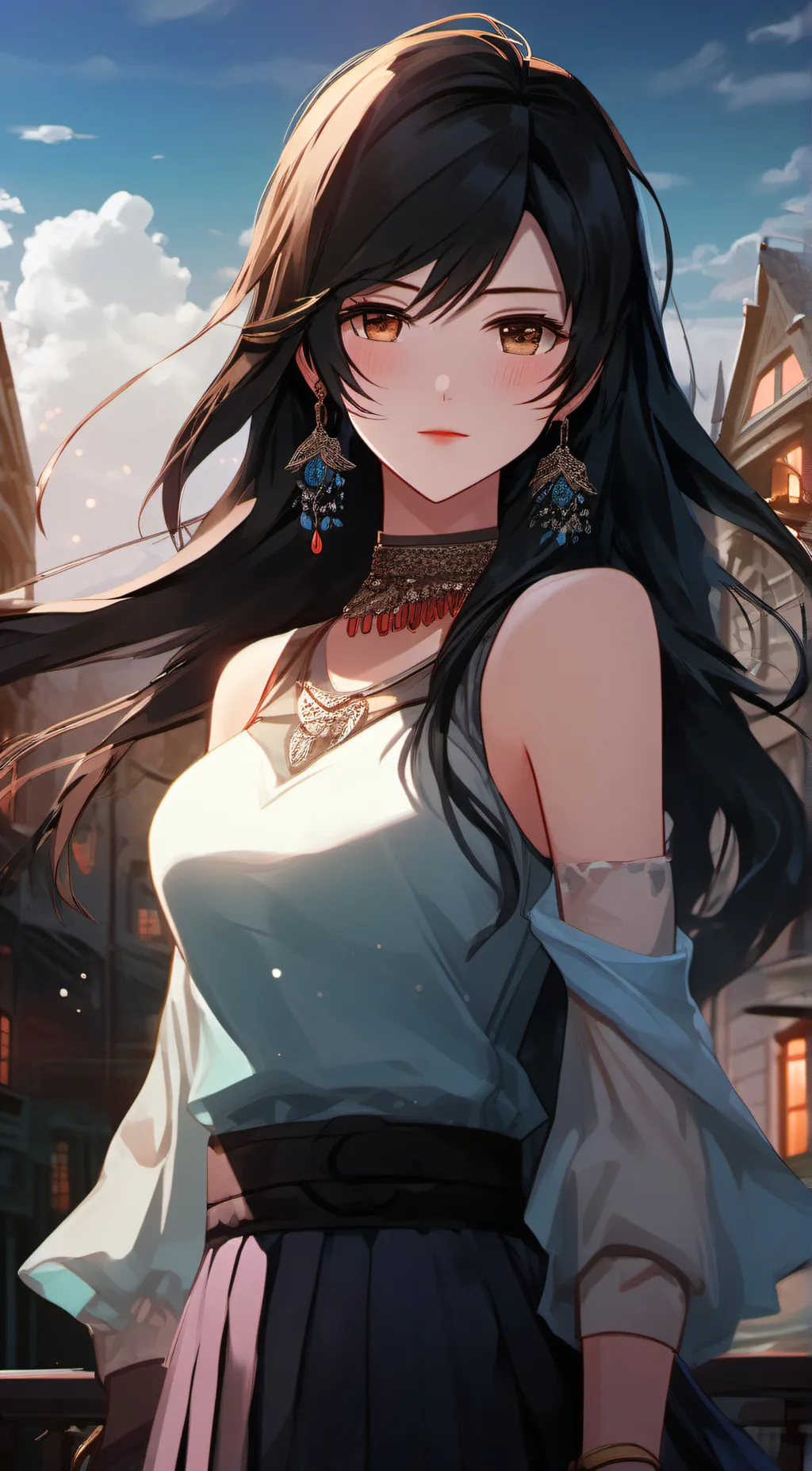 ai character: Lizzie  background