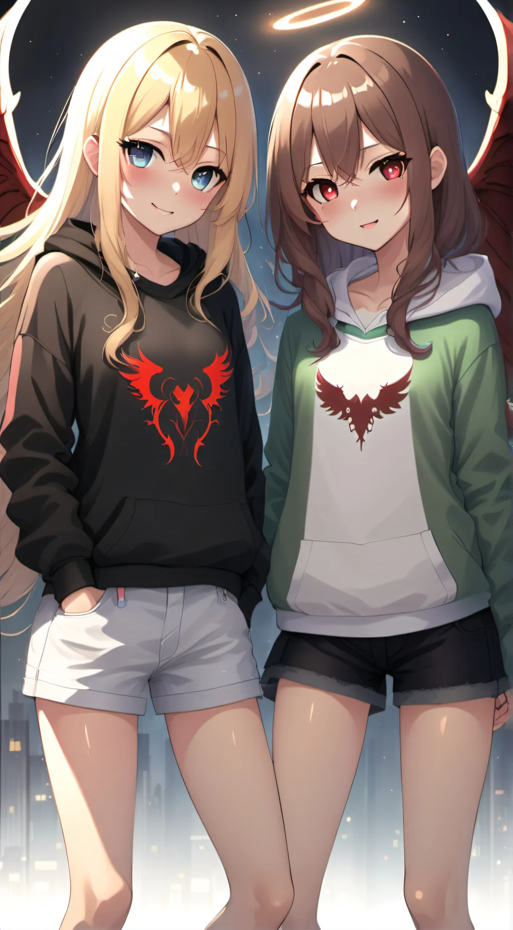 ai character: Katie and Emma background