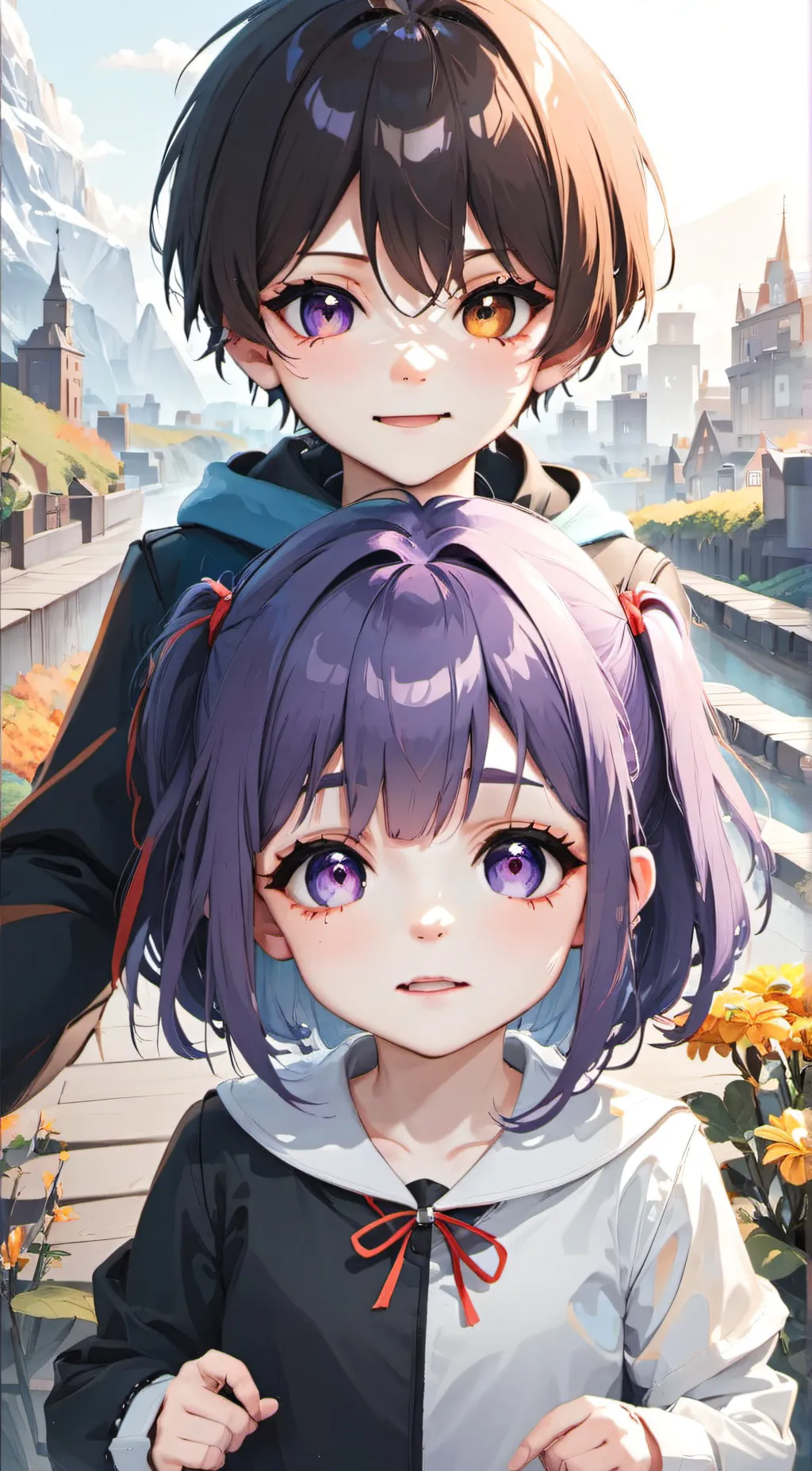 ai character: Meria and Alex background