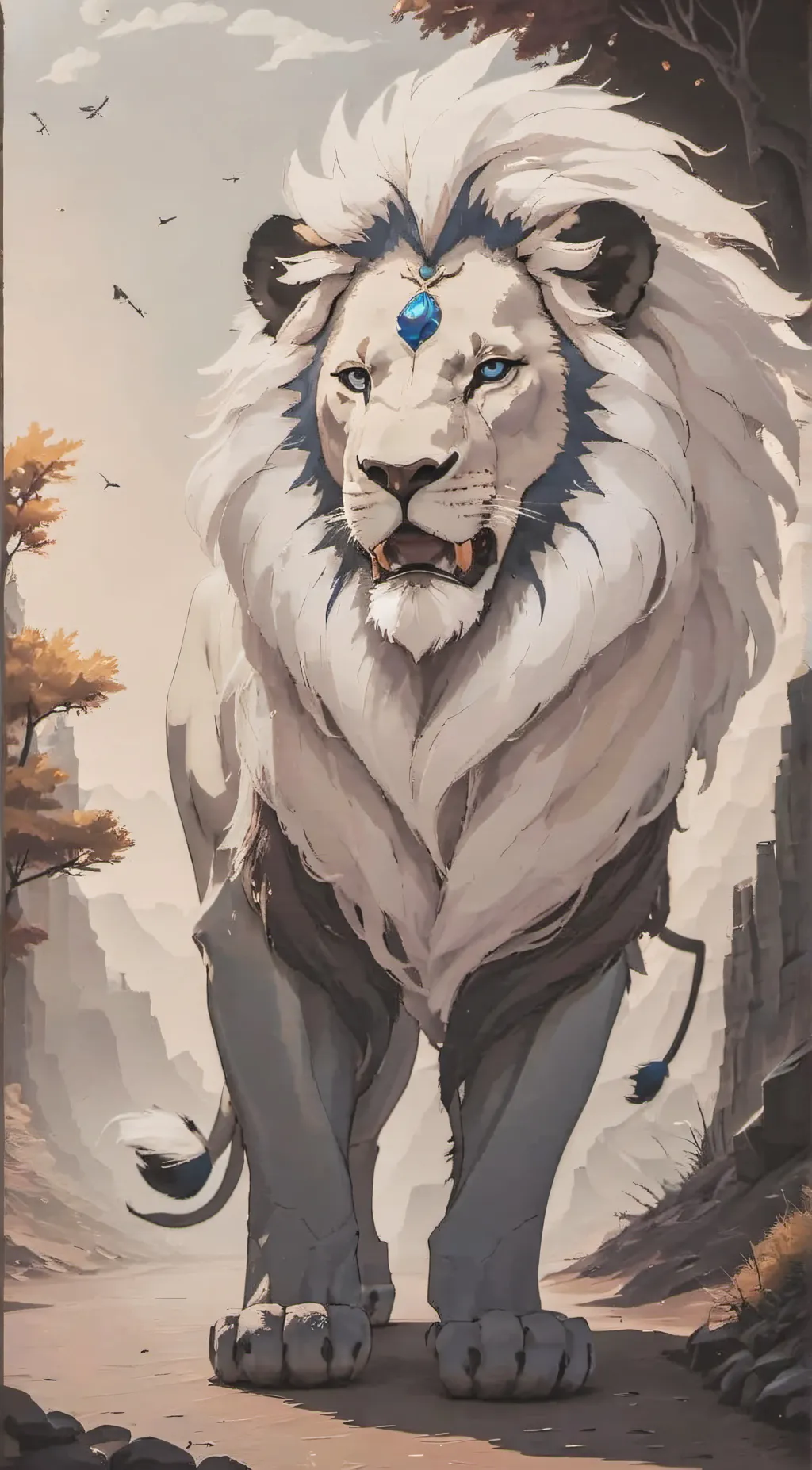 ai character: Glacier  background