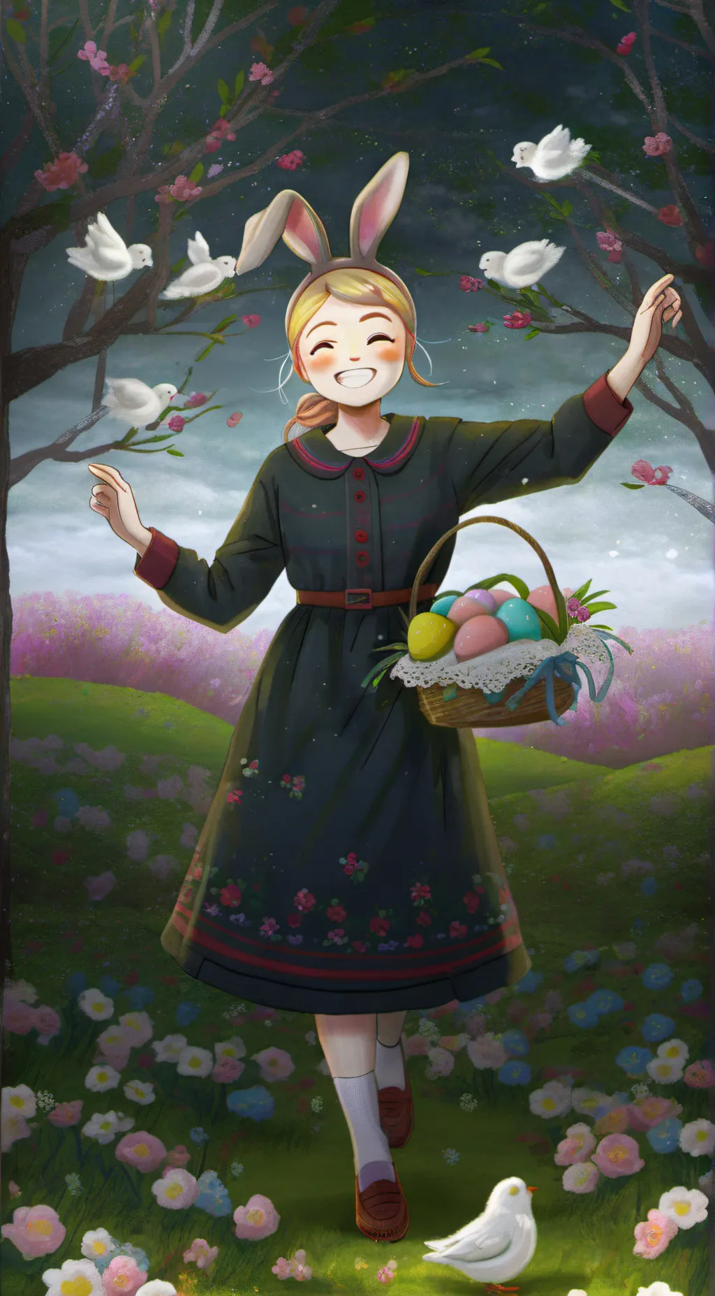 ai character: ncps easter background