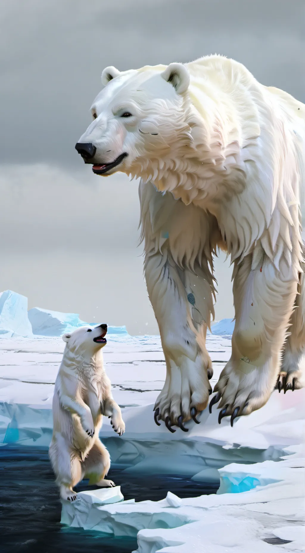 ai character: Aurora background