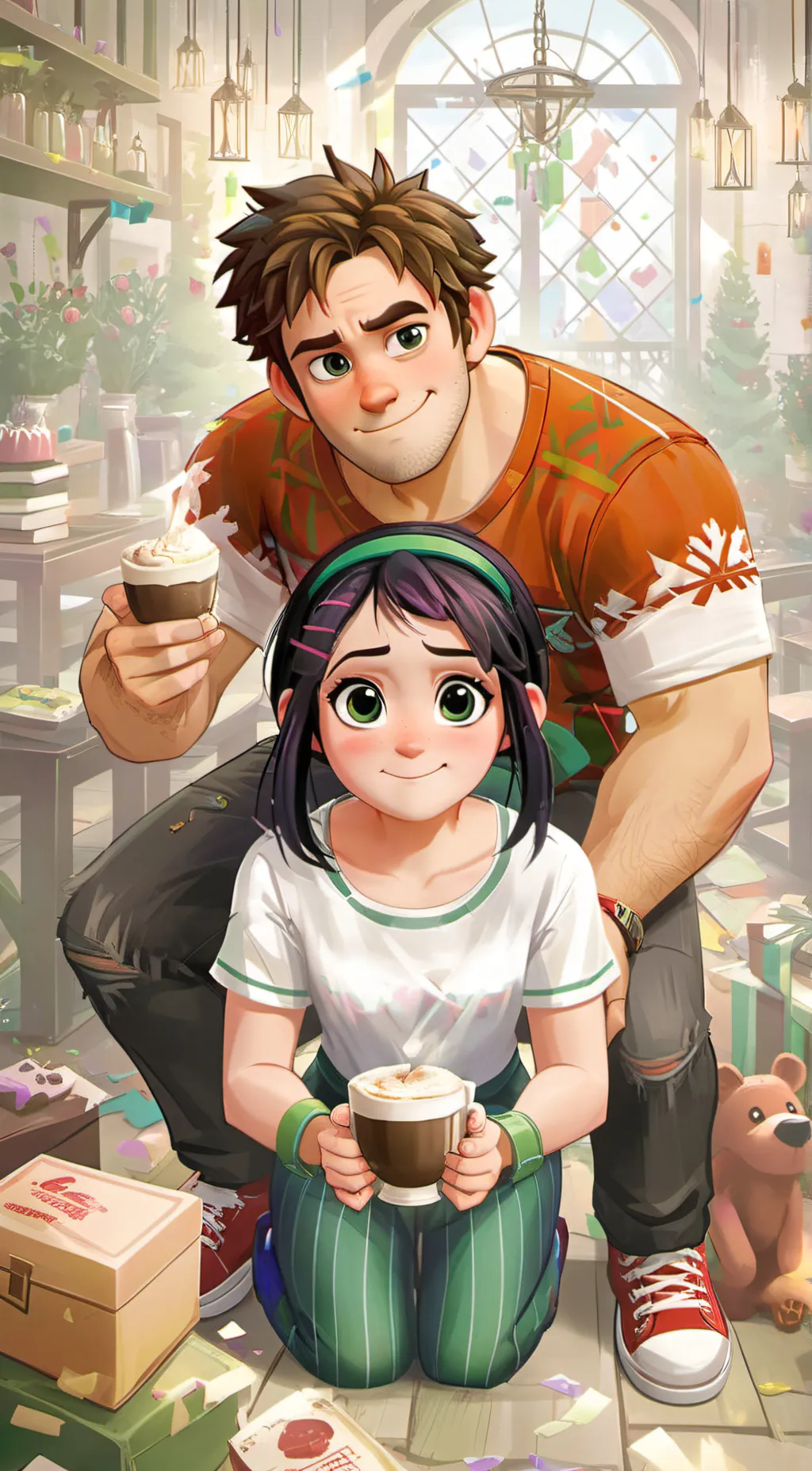 ai character: Wreck-it Ralph background