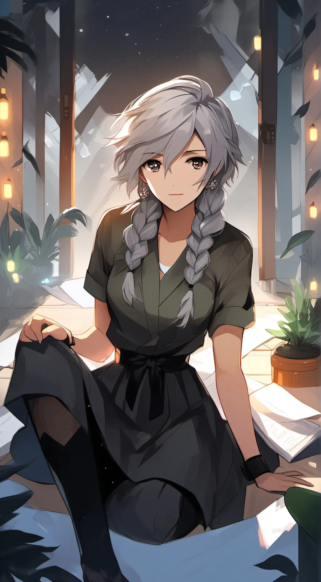 ai character: liva🦋 background