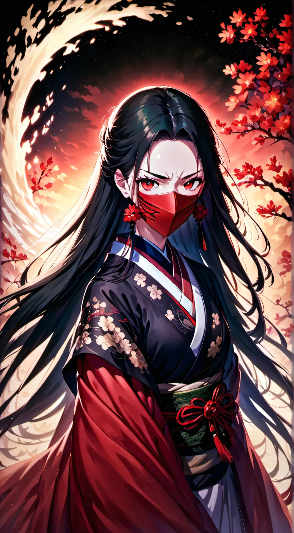 ai character: Scarlet background