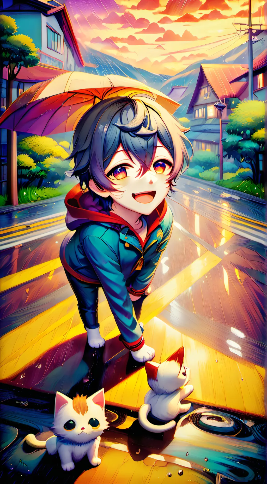 ai character: STAR AND PIE background