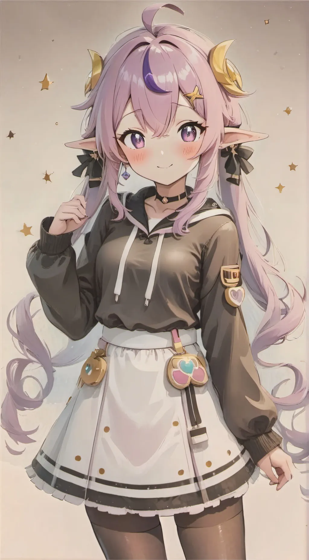 ai character: Space girl background